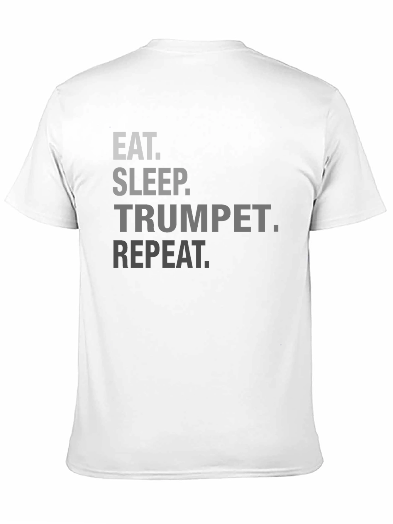 Eat Sleep Trumpet Repeat Black T-Shirt