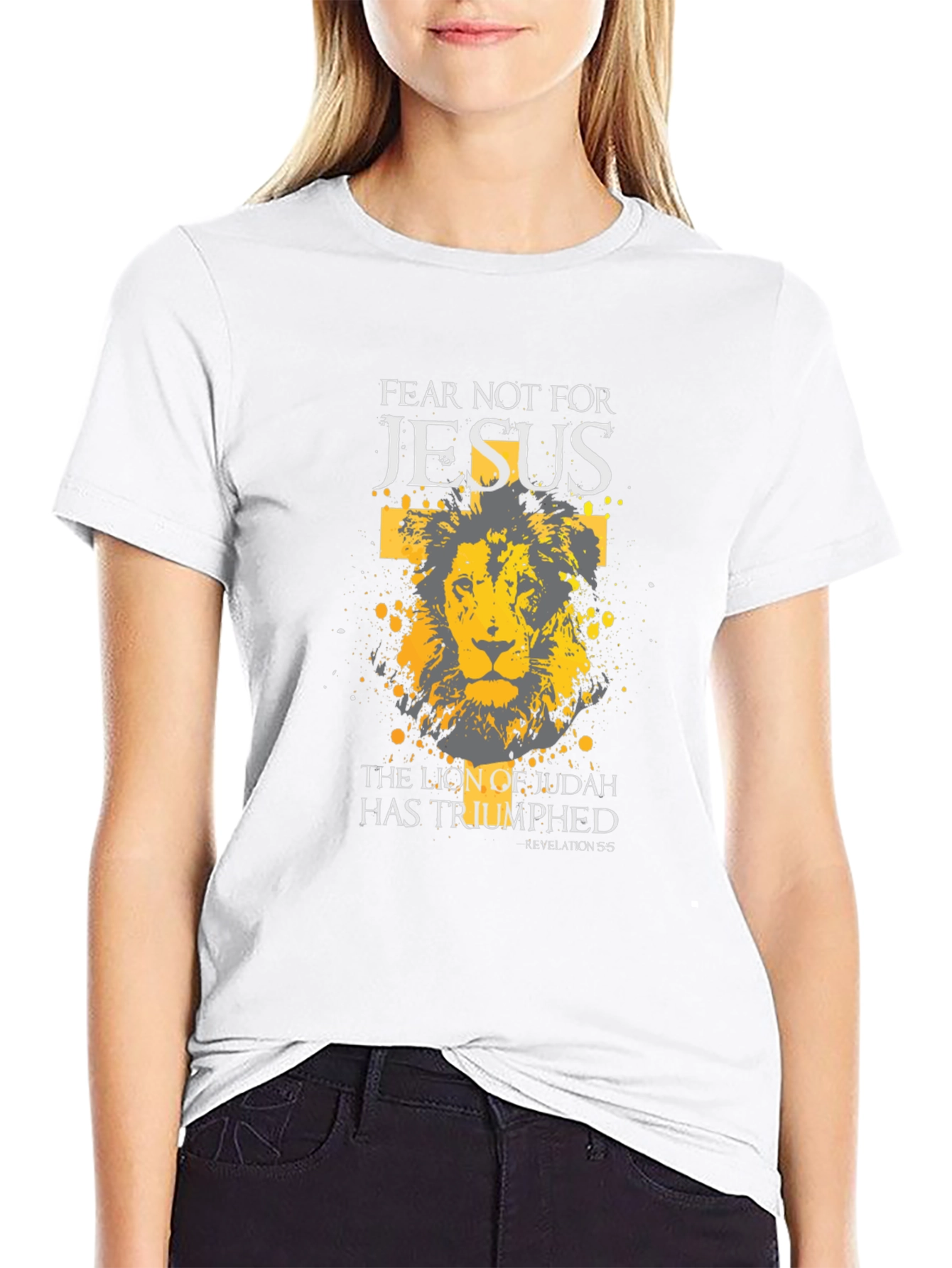 Fear Not Jesus Lion of Judah Graphic T-Shirt
