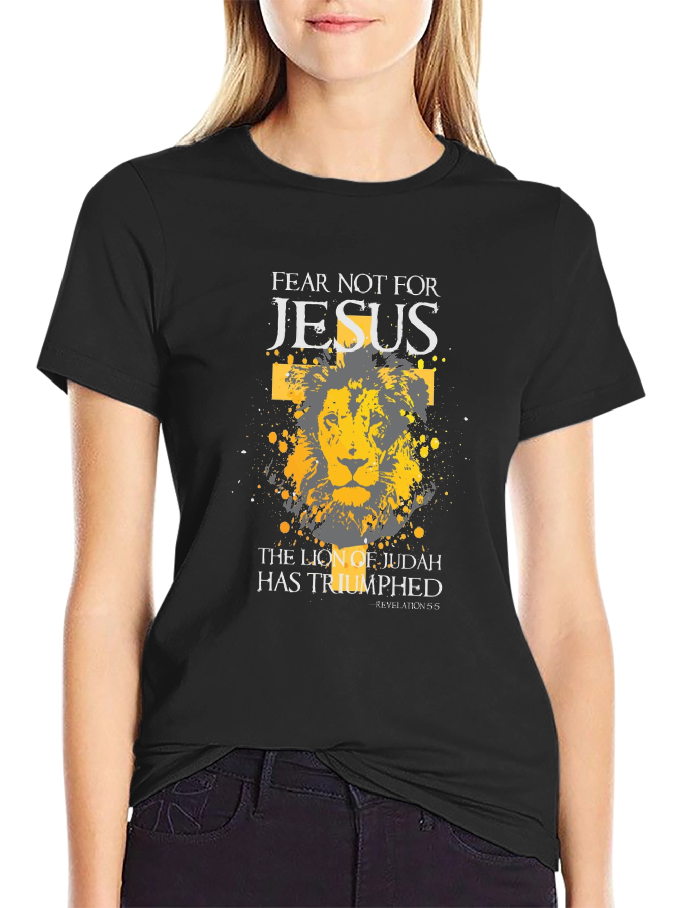 Fear Not Jesus Lion of Judah Graphic T-Shirt
