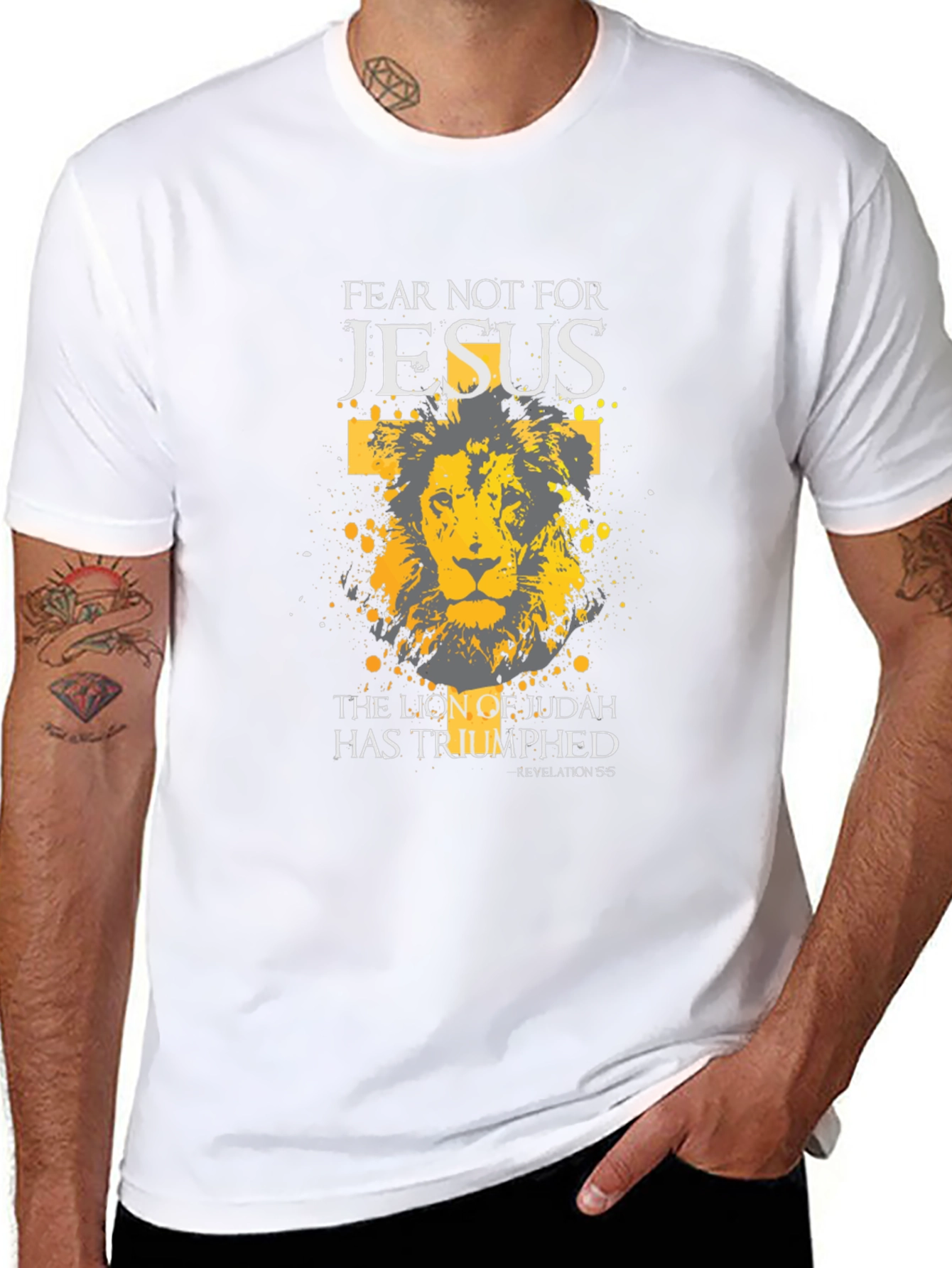 Fear Not Jesus Lion of Judah Graphic T-Shirt