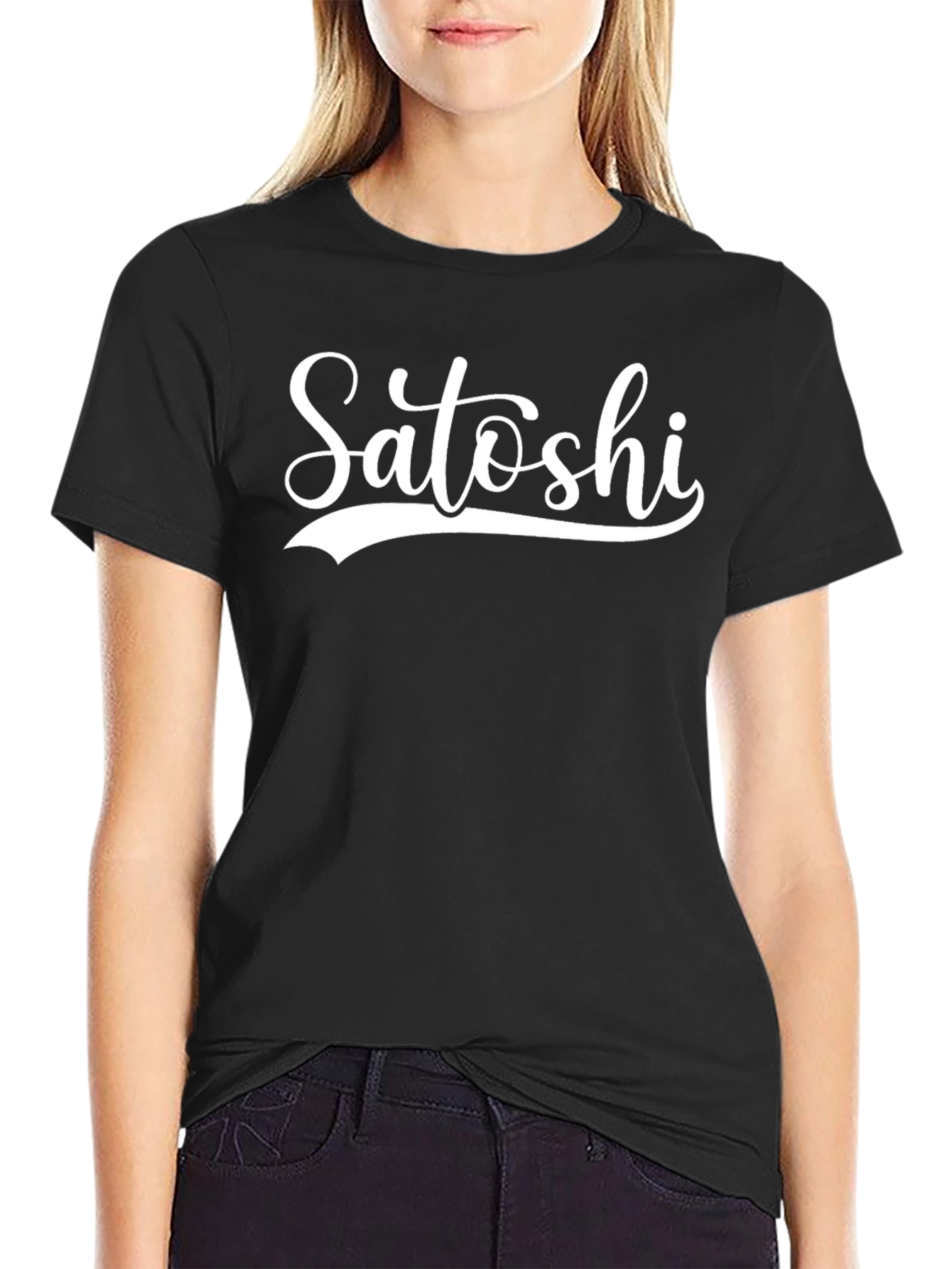 Satoshi Black Graphic T-Shirt