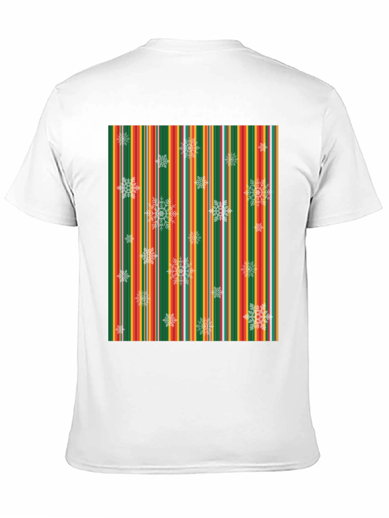 Festive Striped Snowflake T-Shirt