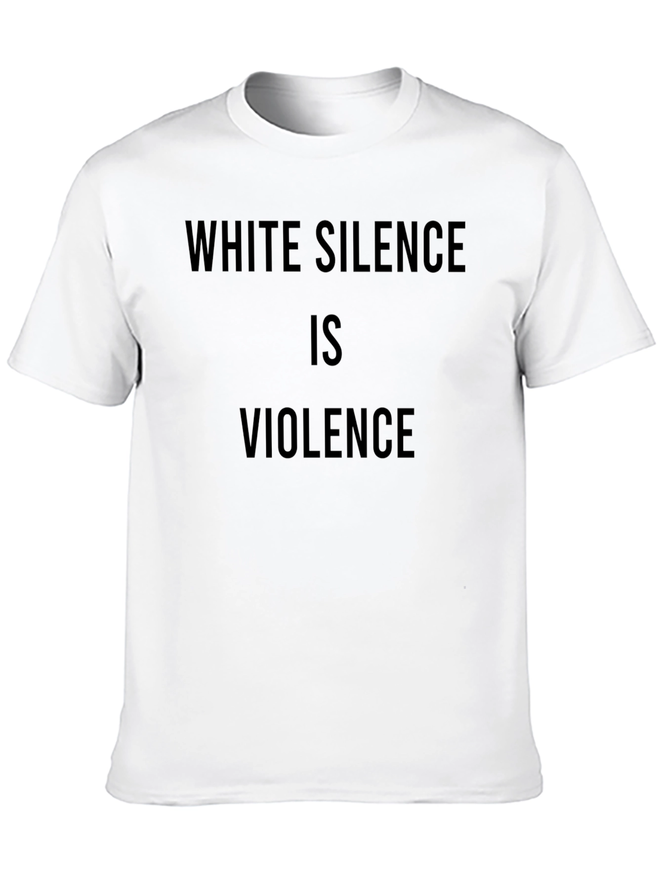 White Silence Is Violence Black Graphic Tee