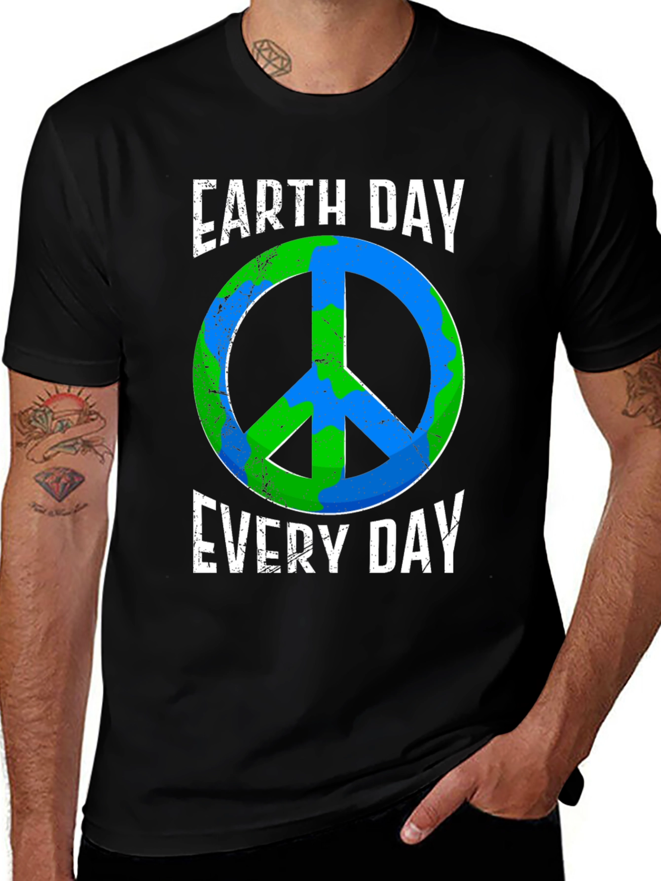 Earth Day Everyday Peace Sign T-Shirt