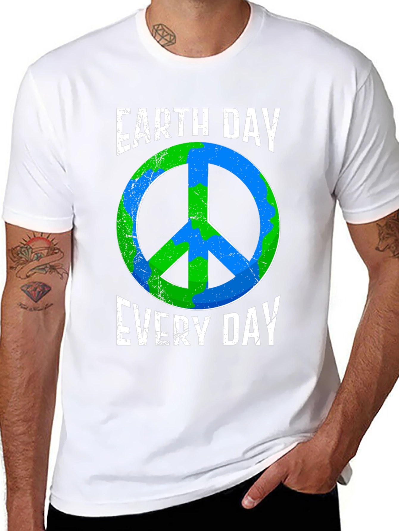 Earth Day Everyday Peace Sign T-Shirt
