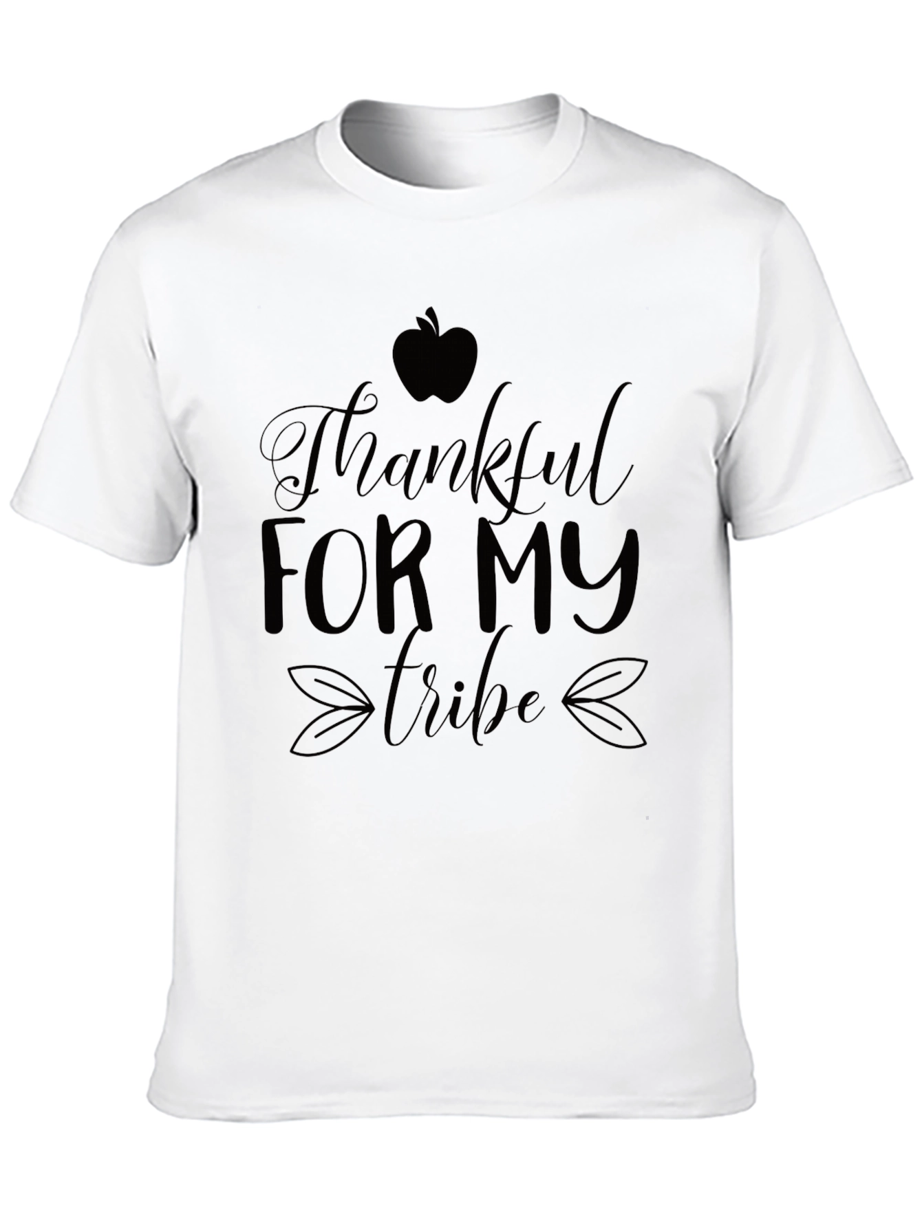 Thankful For My Tribe Black Graphic Tee