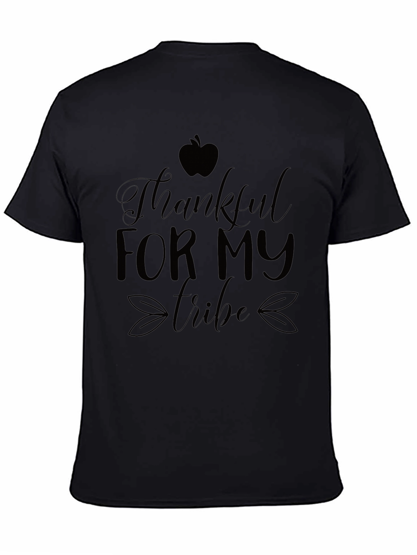 Thankful For My Tribe Black Graphic Tee