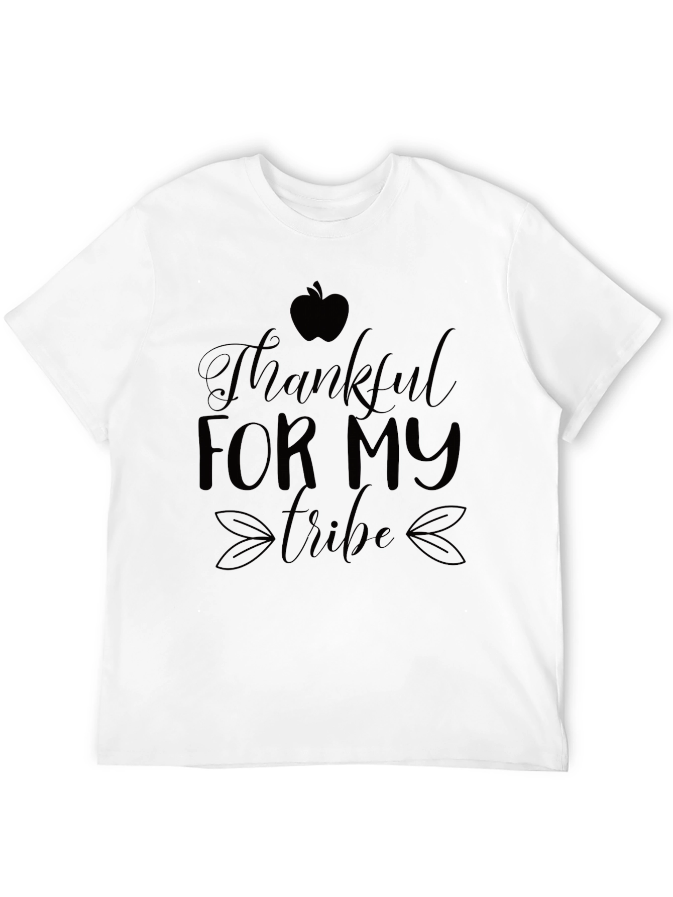 Thankful For My Tribe Black Graphic Tee