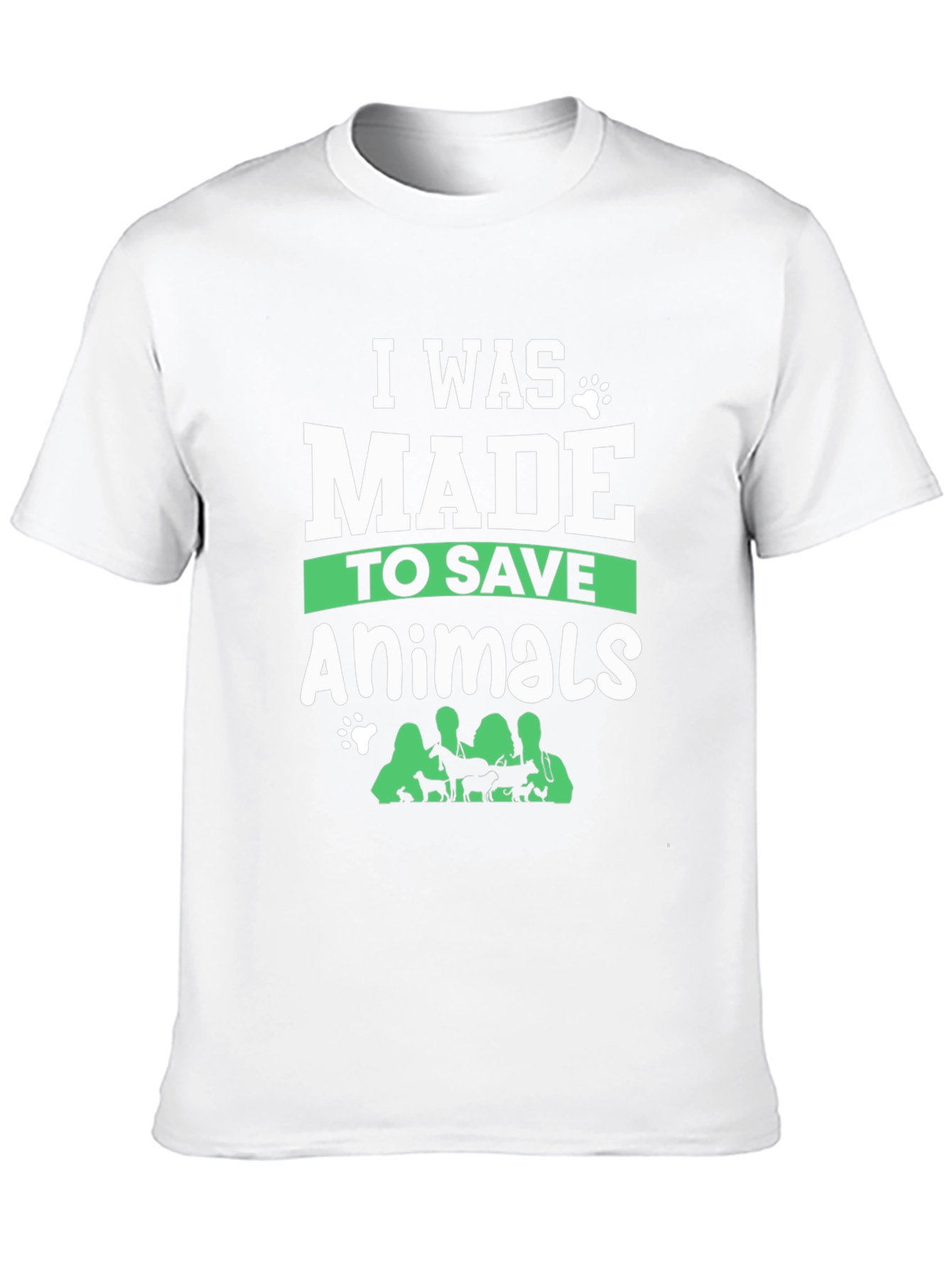I Was Made to Save Animals Graphic Tee