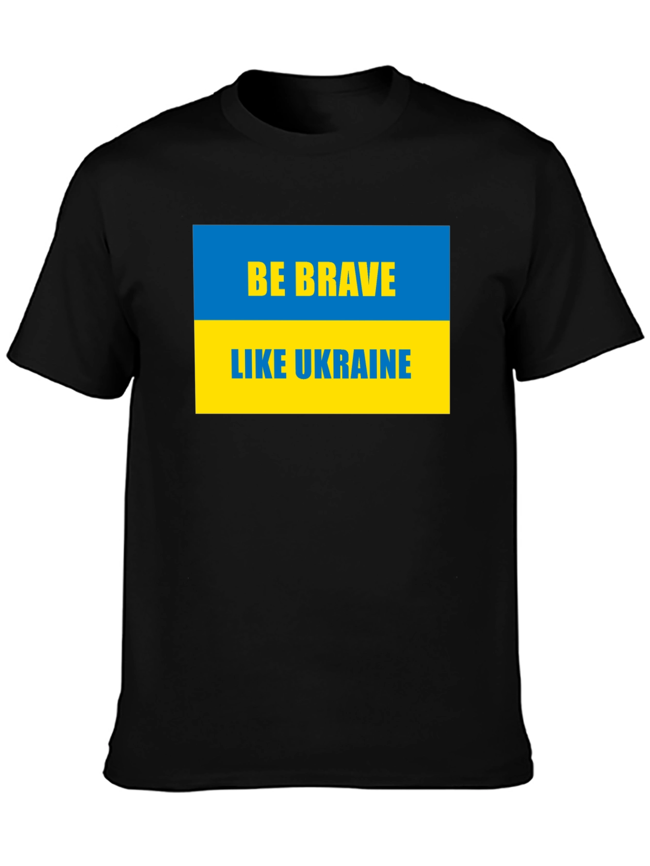 Be Brave Like Ukraine T-Shirt - Black