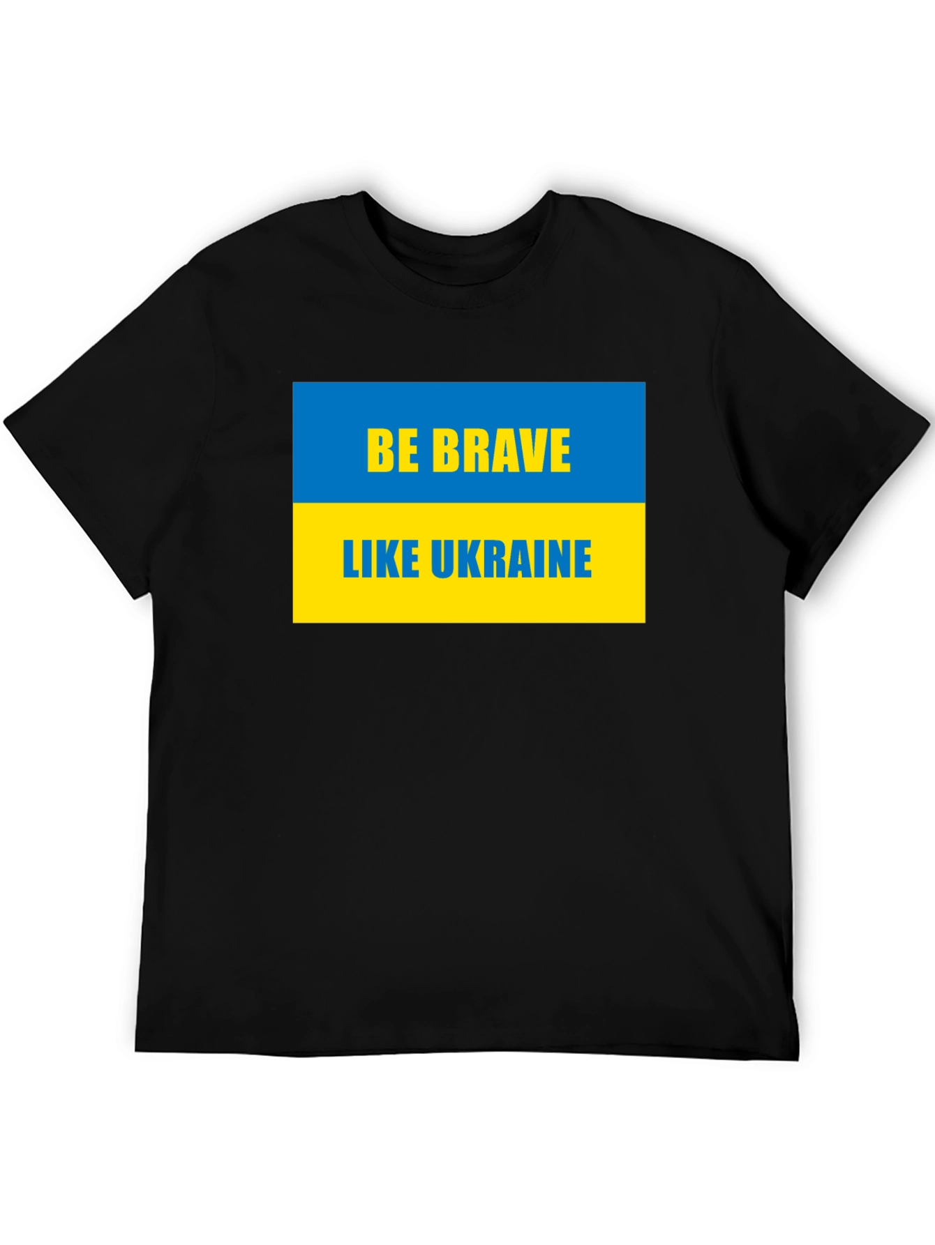 Be Brave Like Ukraine T-Shirt - Black
