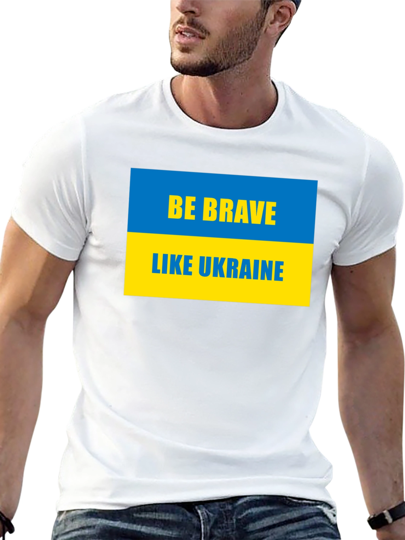 Be Brave Like Ukraine T-Shirt - Black