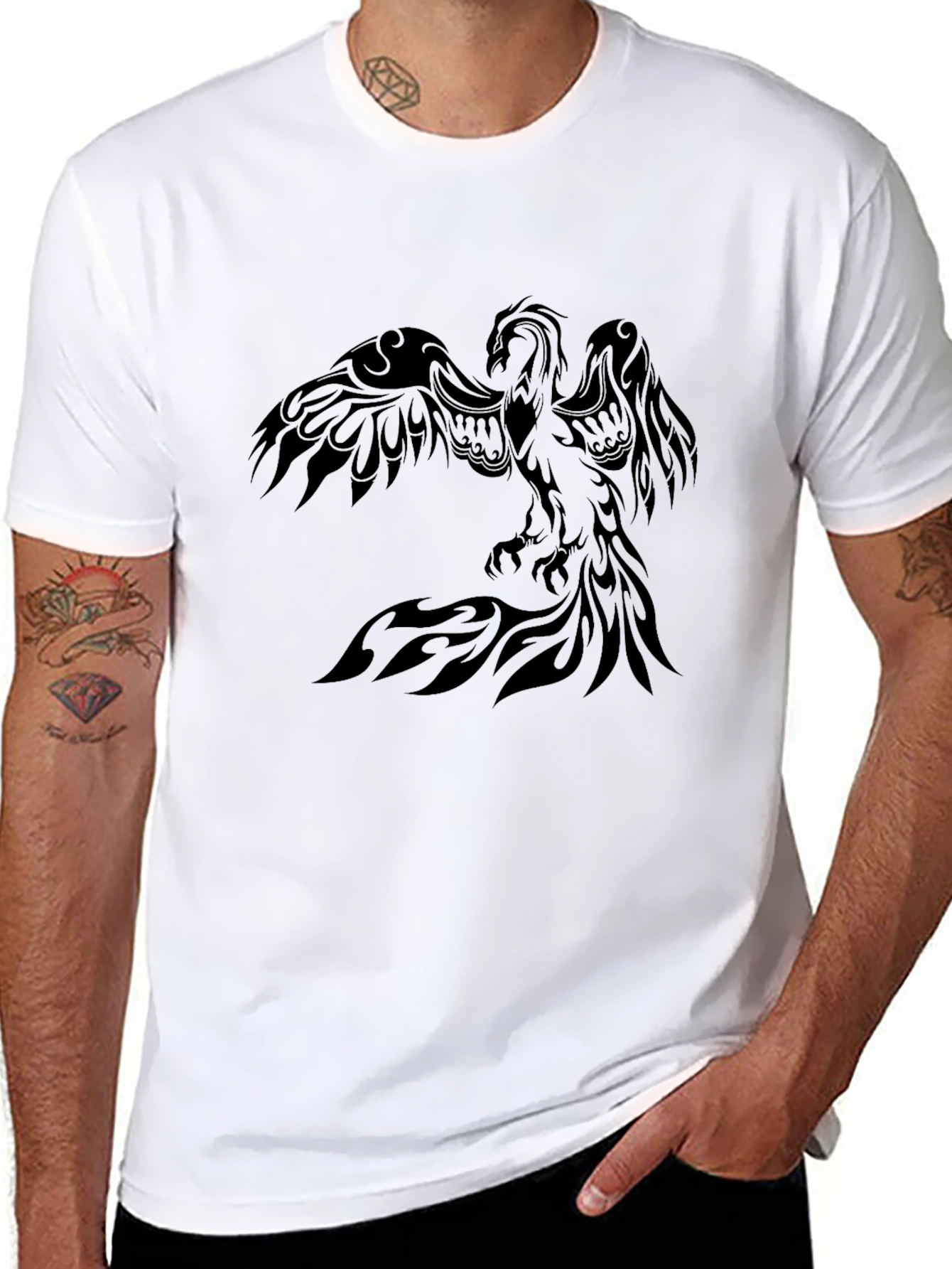Phoenix Graphic Black Tee
