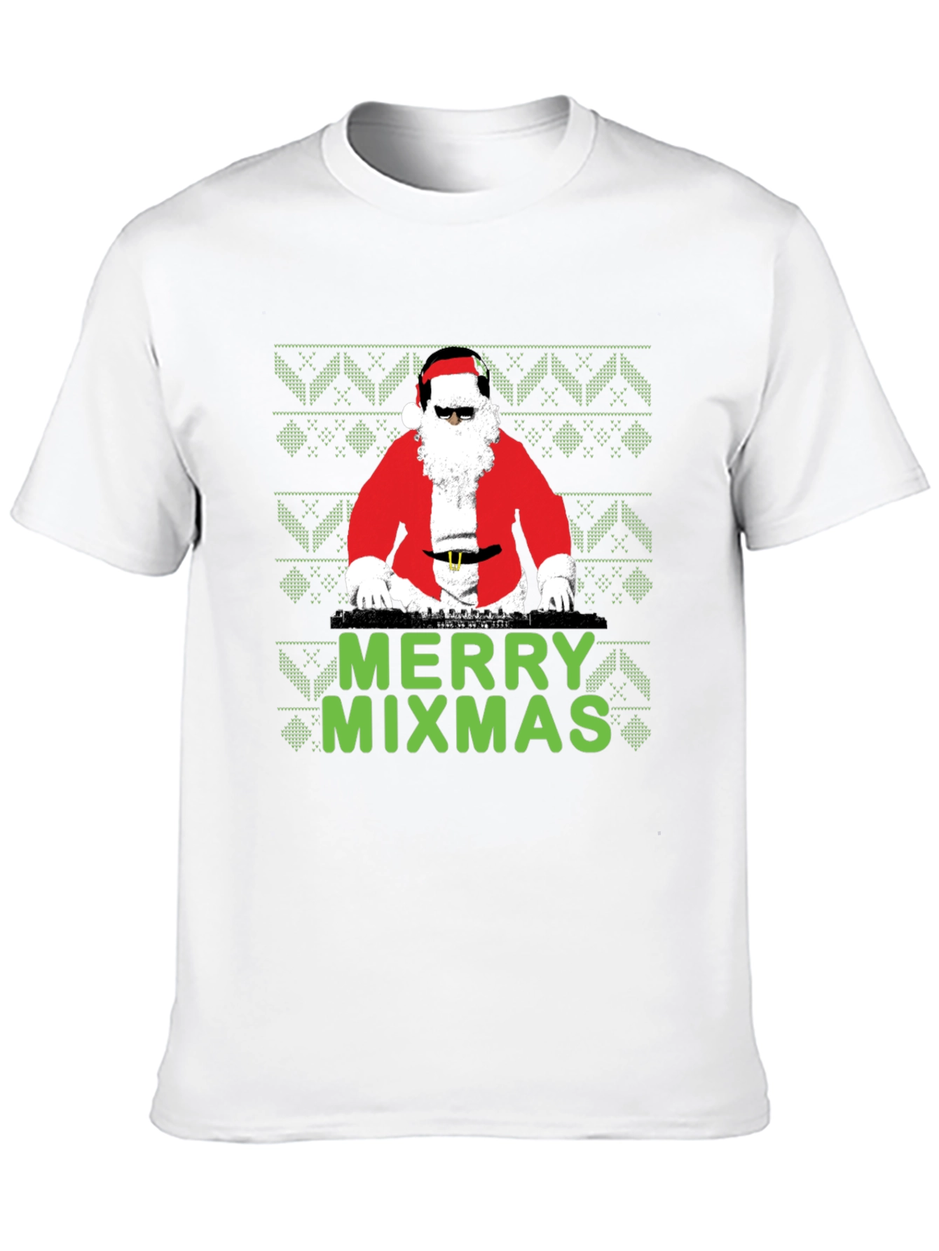 Merry Mixmas DJ Santa T-Shirt - Holiday Party