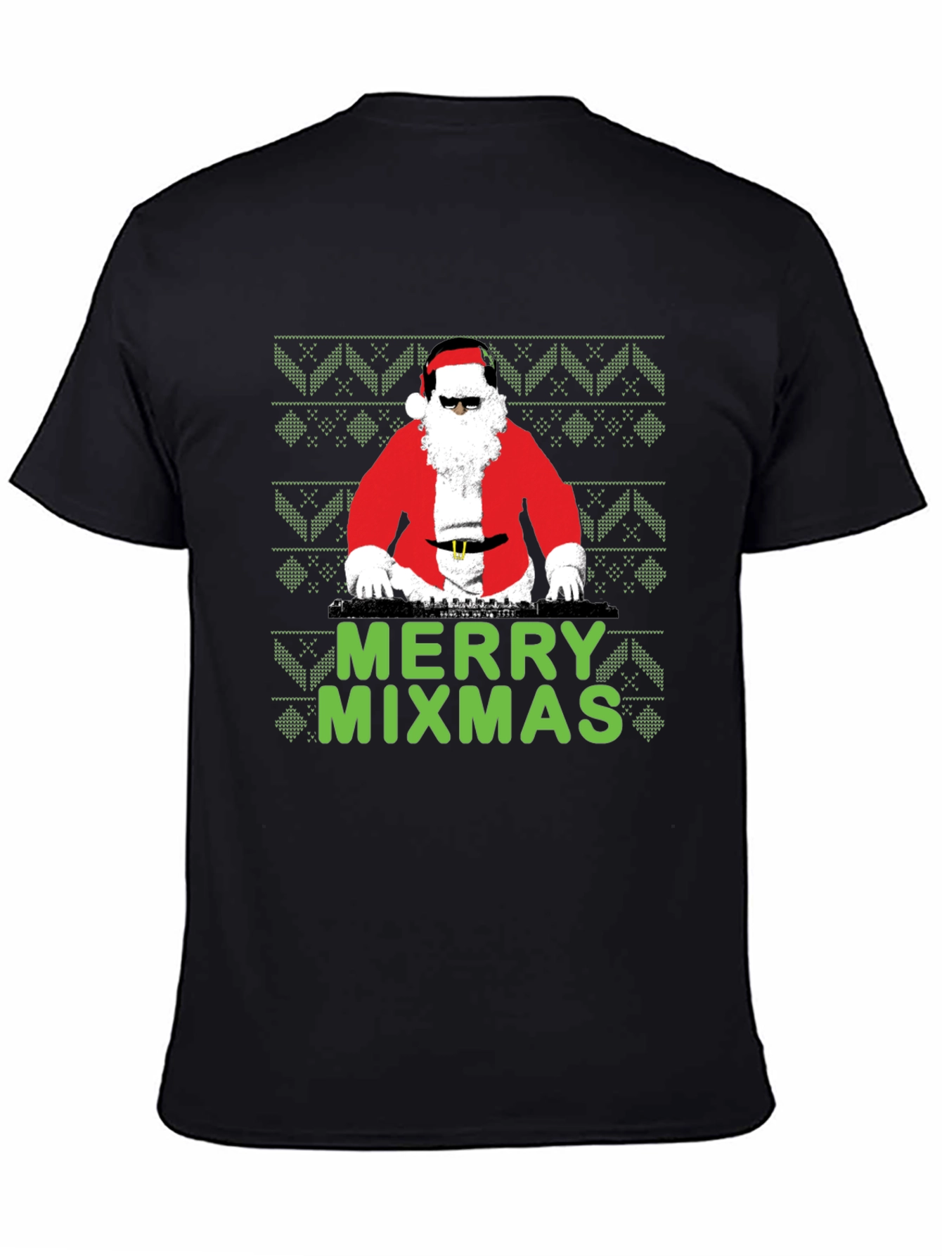 Merry Mixmas DJ Santa T-Shirt - Holiday Party