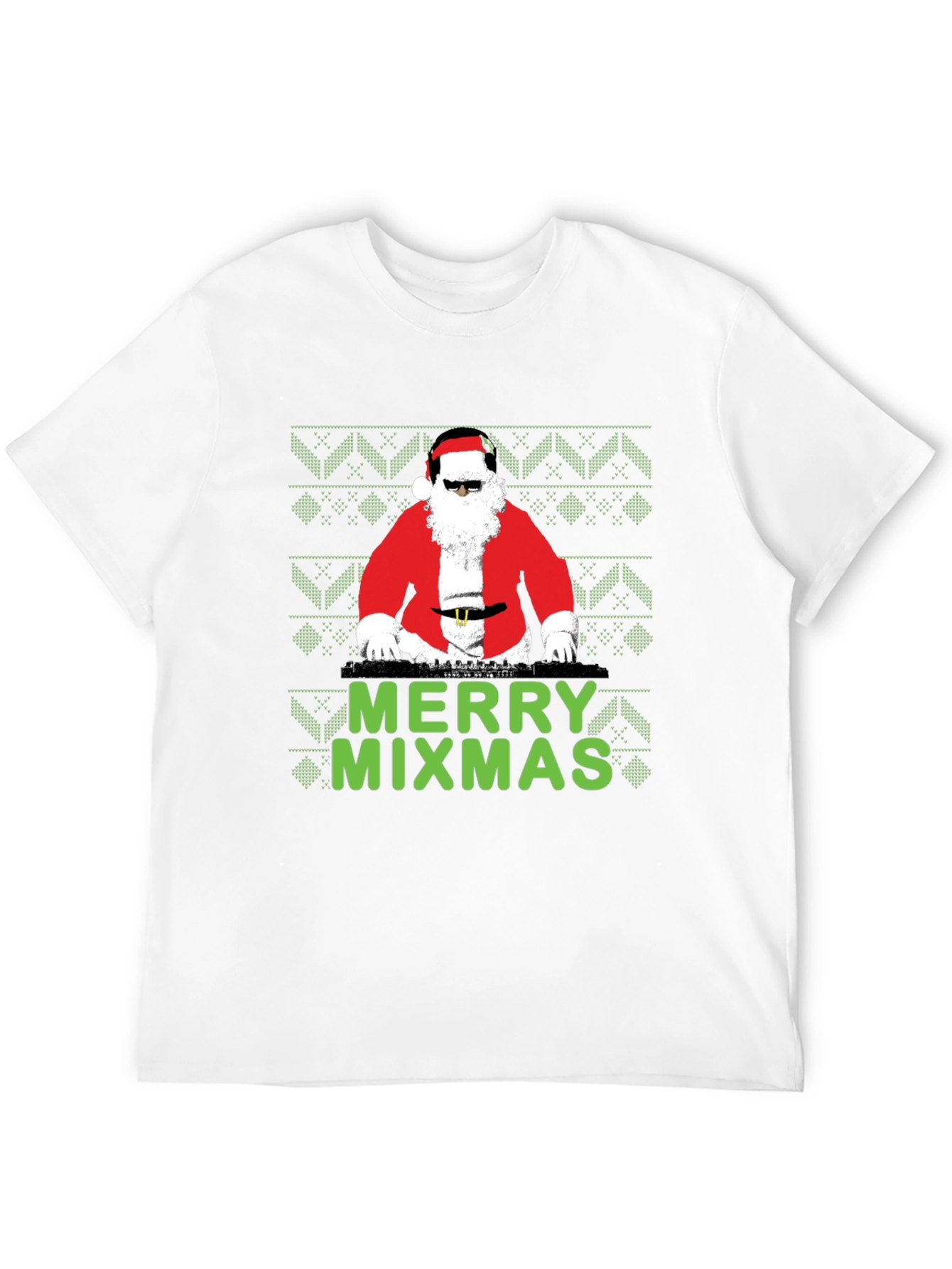 Merry Mixmas DJ Santa T-Shirt - Holiday Party