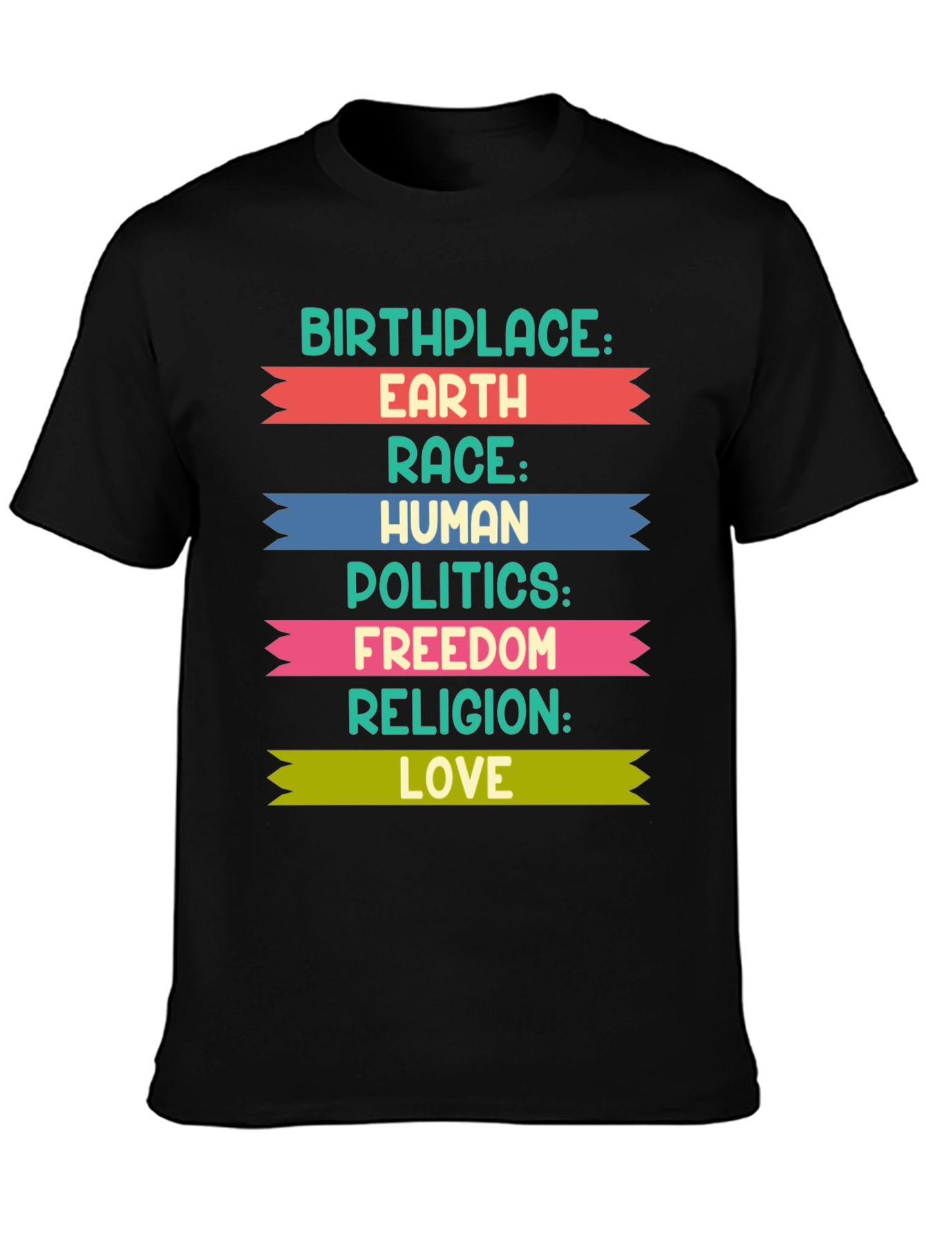 Birthplace Earth Human Equality T-Shirt