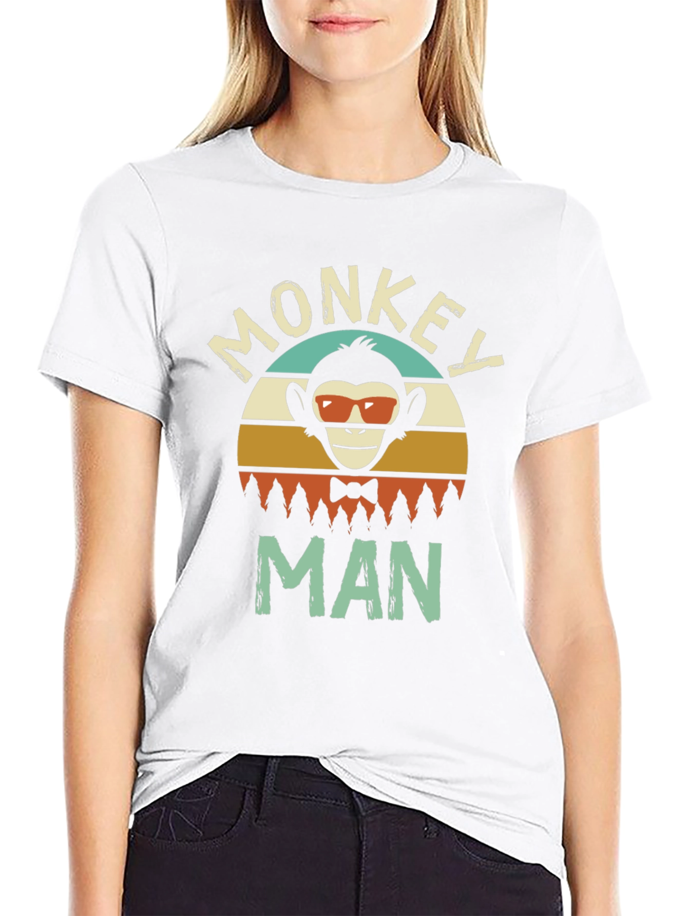 Monkey Man Graphic T-Shirt - Retro Style