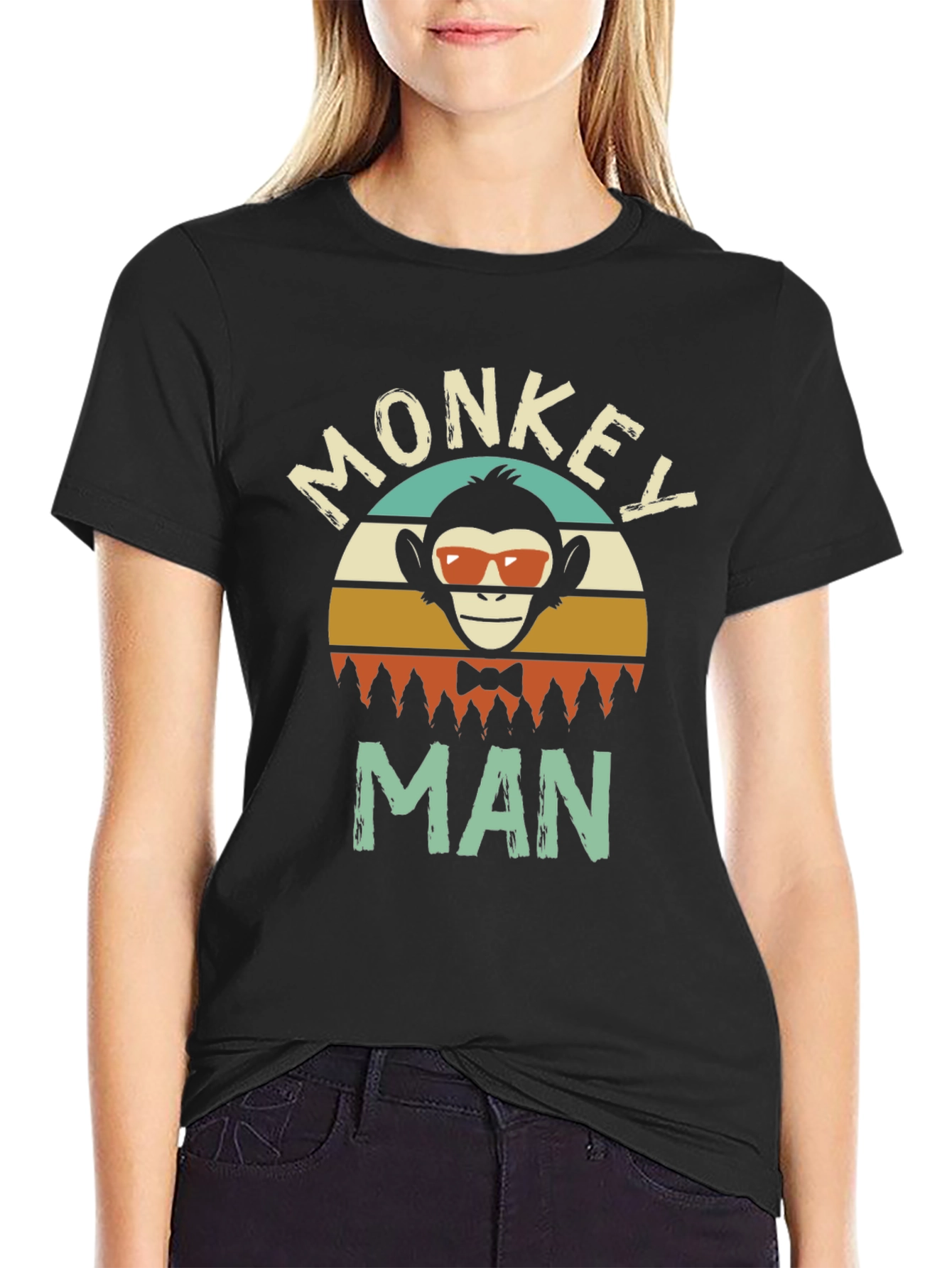 Monkey Man Graphic T-Shirt - Retro Style