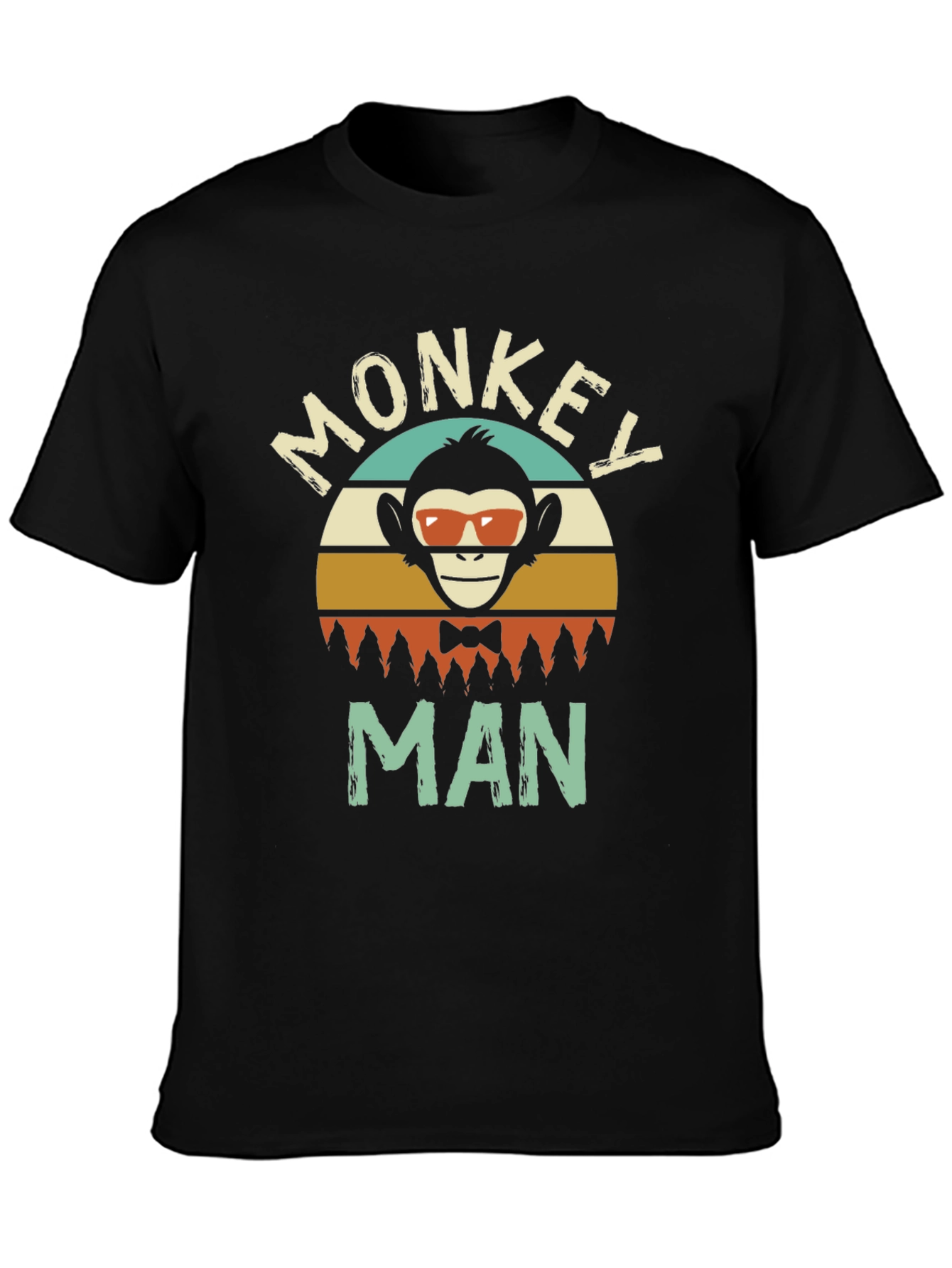 Monkey Man Graphic T-Shirt - Retro Style