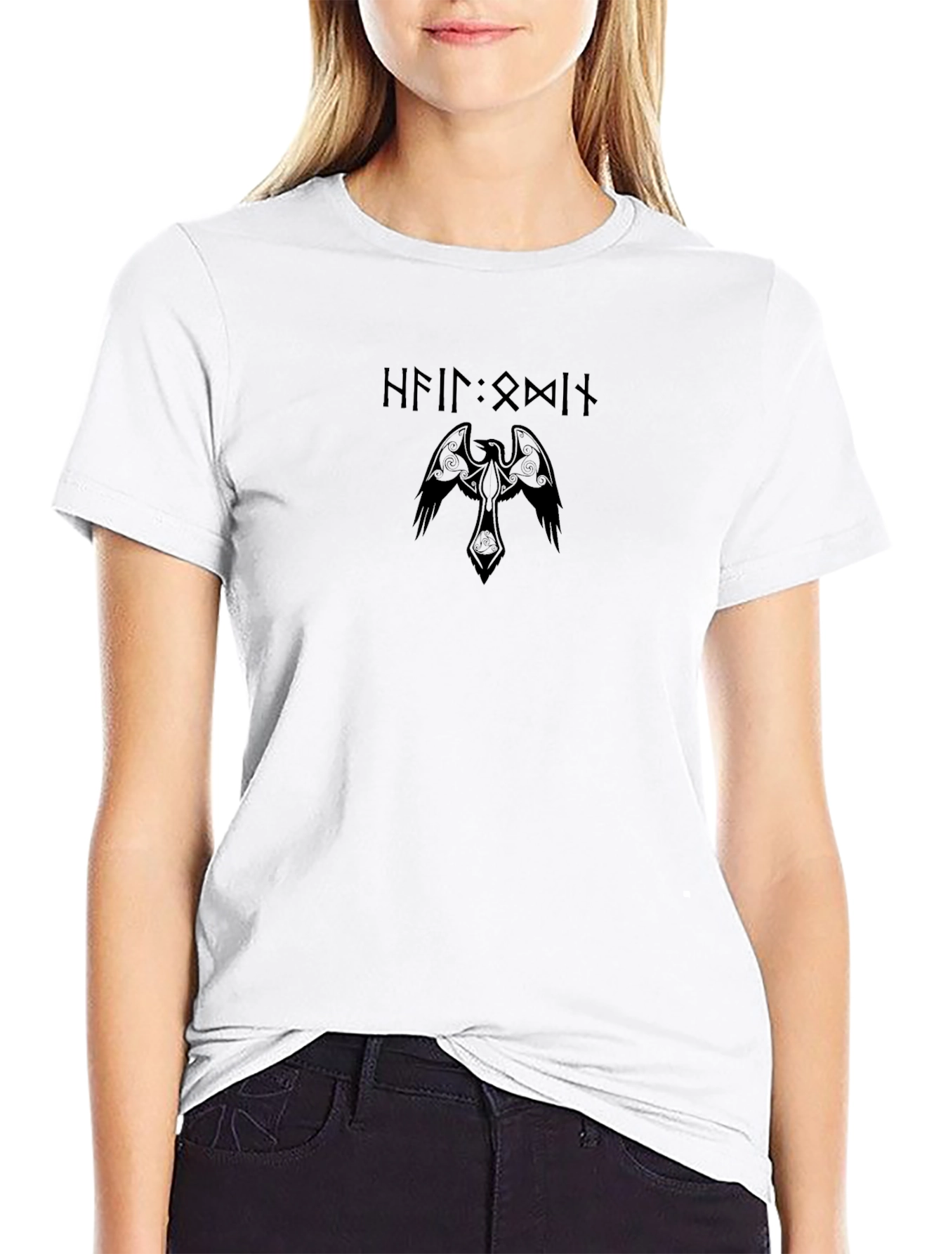 Raven Rune T-Shirt - Viking Symbol