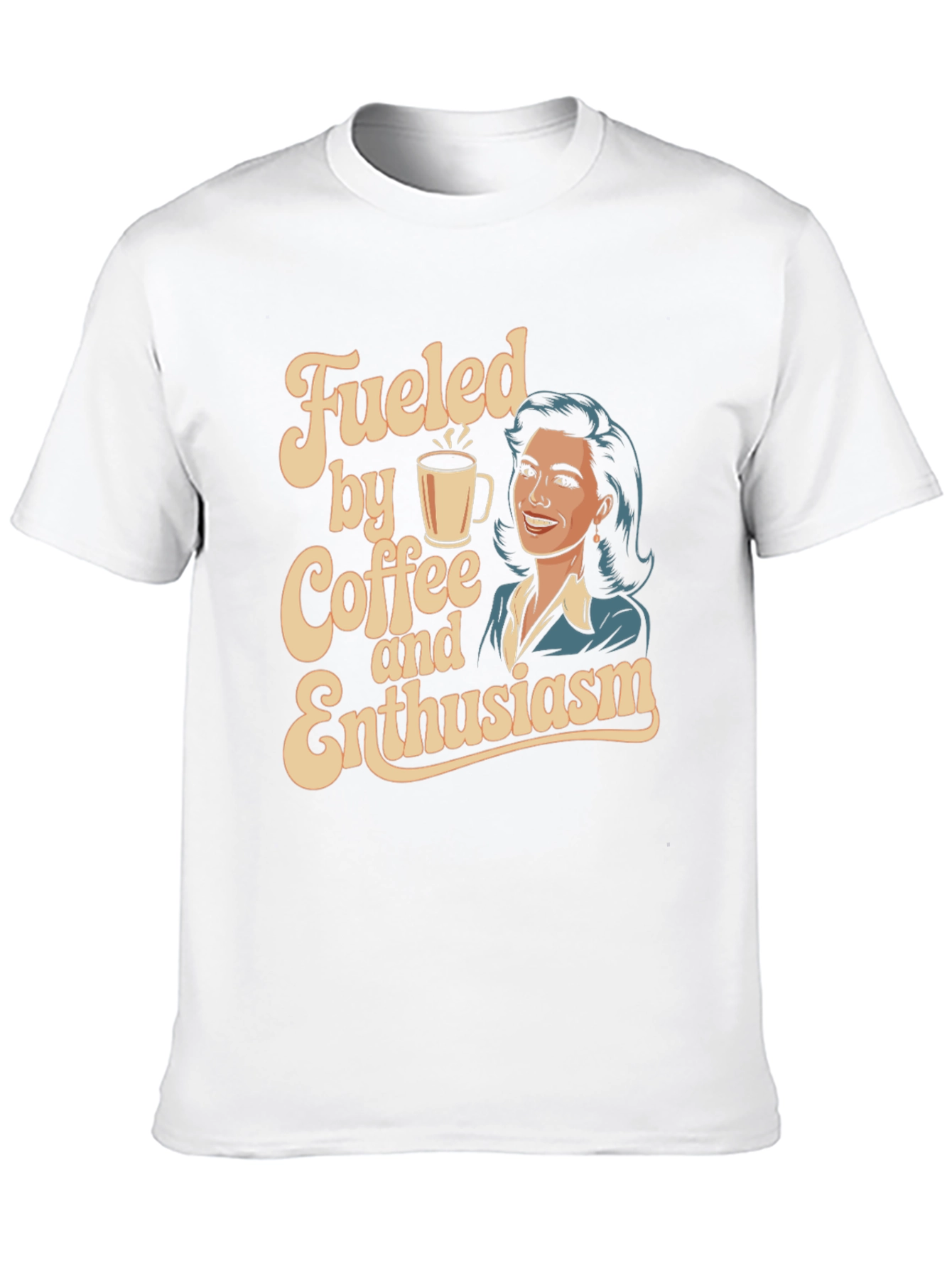 Fueled By Coffee And Enthusiasm Graphic Tee