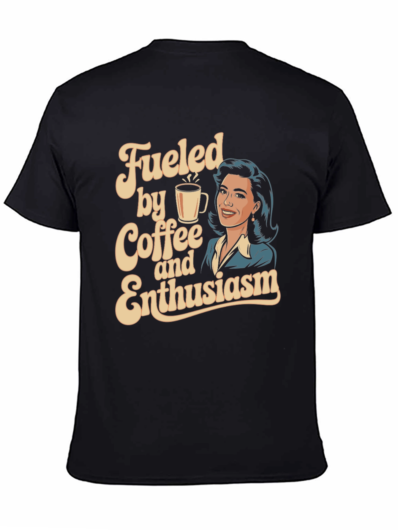 Fueled By Coffee And Enthusiasm Graphic Tee
