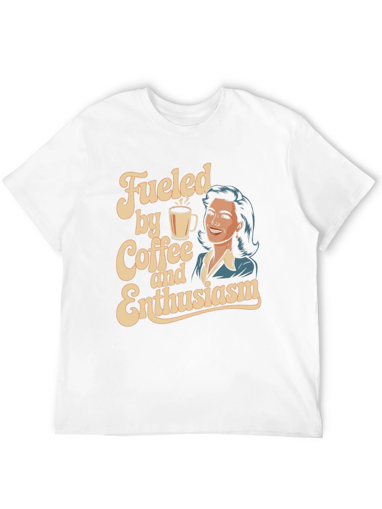Fueled By Coffee And Enthusiasm Graphic Tee