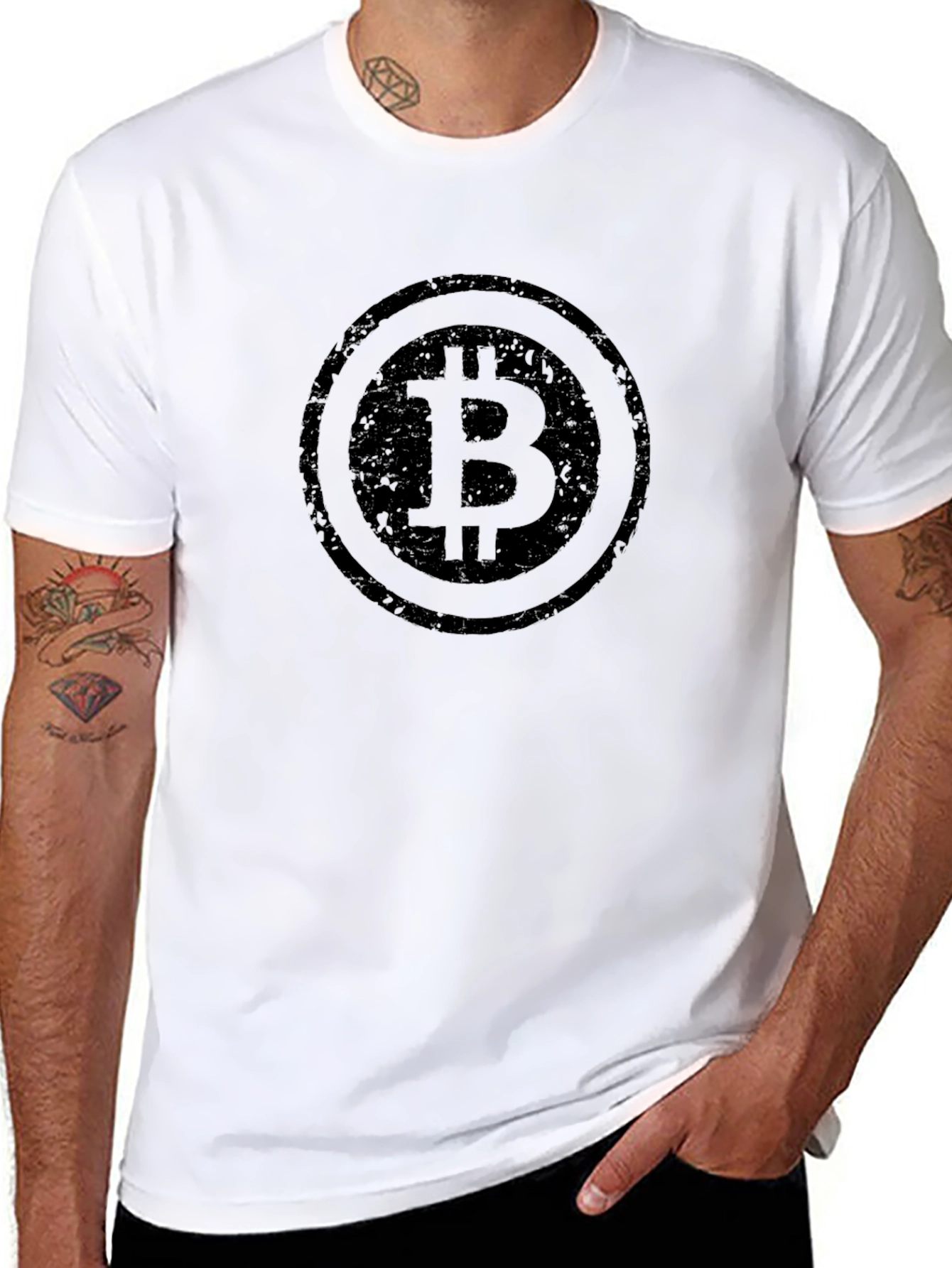 Bitcoin Logo Black T-Shirt