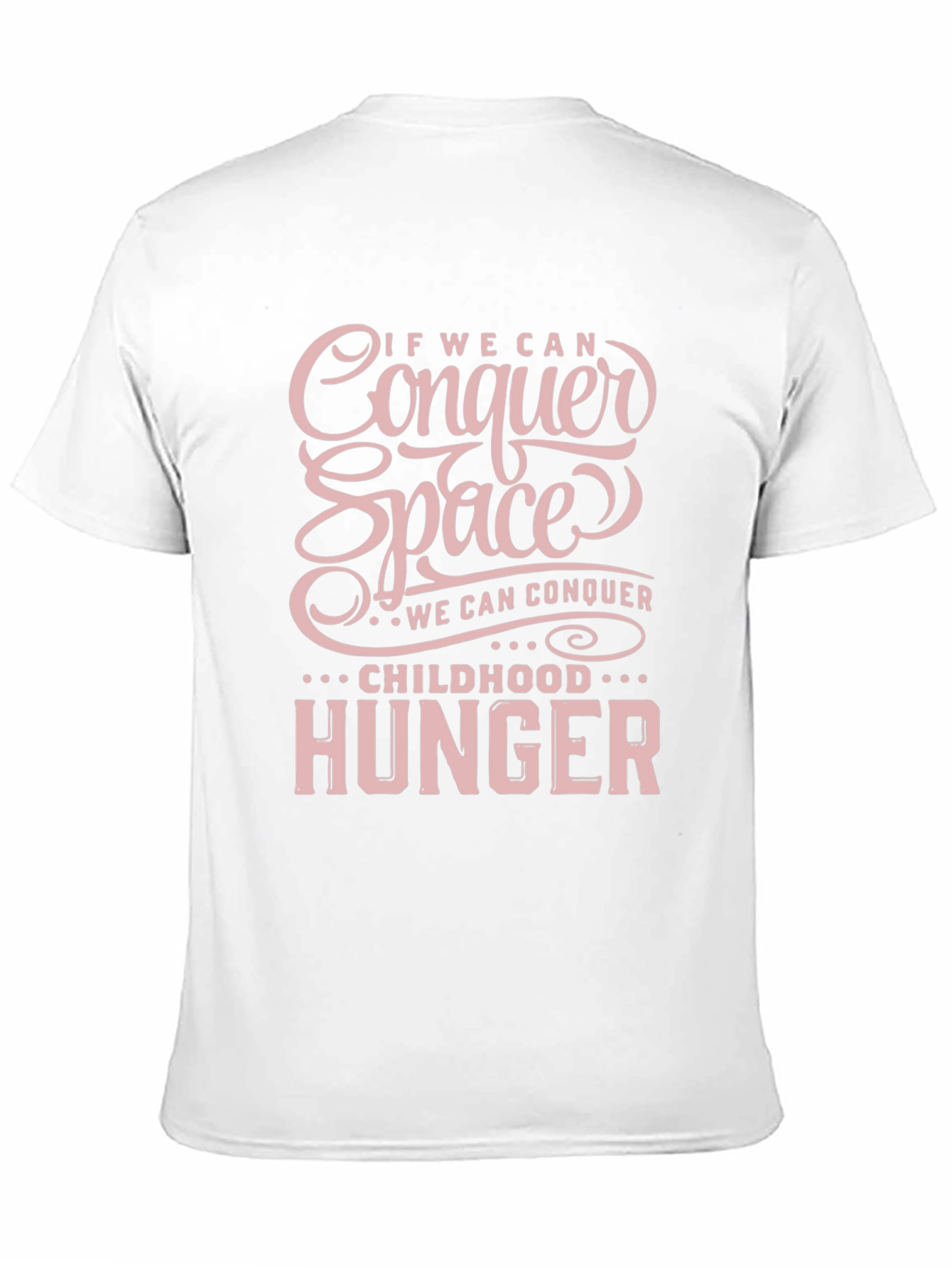 Conquer Space Childhood Hunger Black T-Shirt