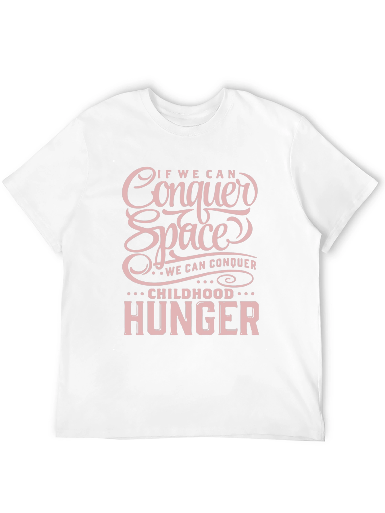 Conquer Space Childhood Hunger Black T-Shirt