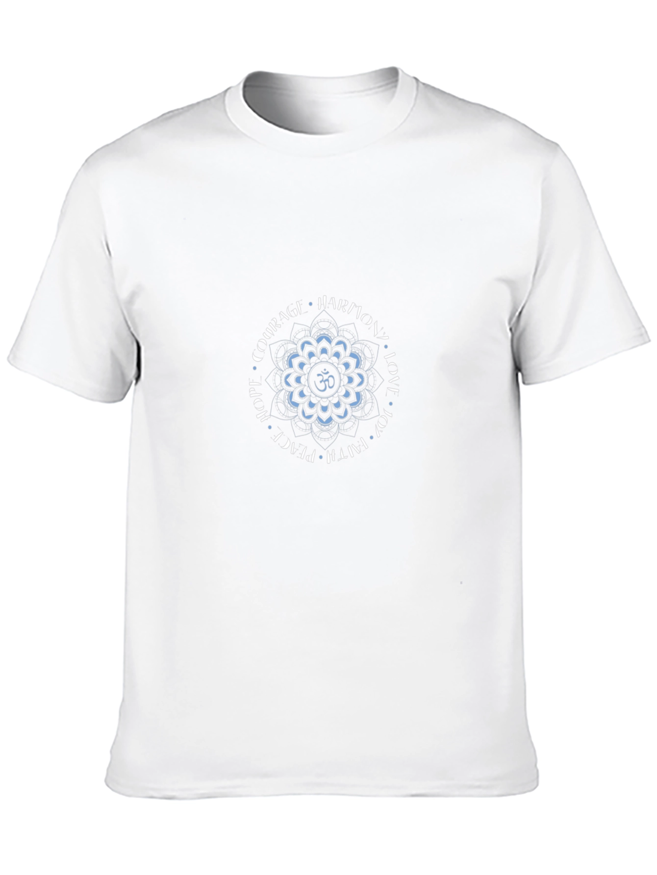 Om Mandala T-Shirt - Courage Harmony Love