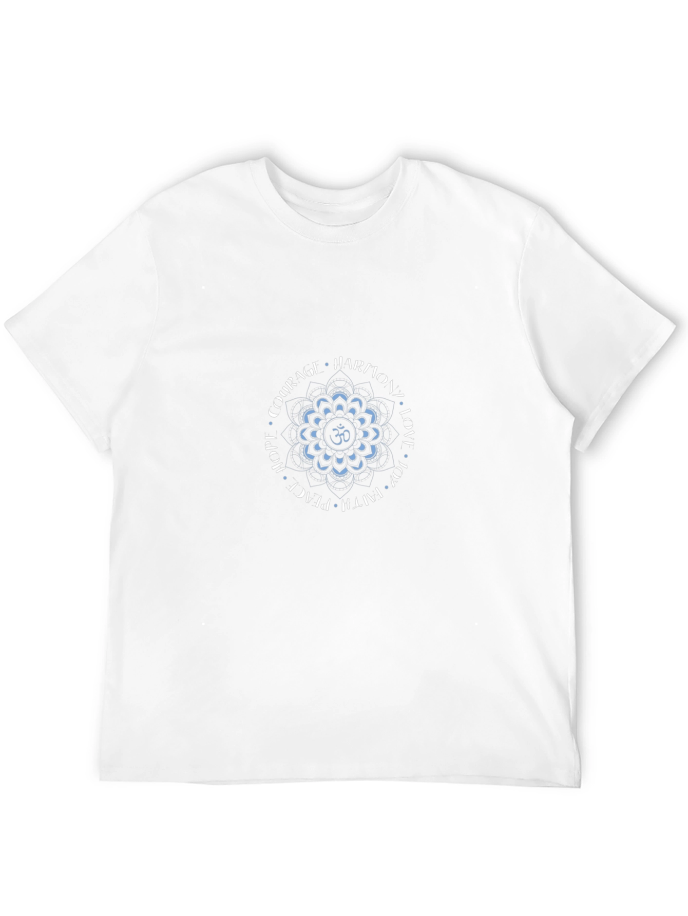 Om Mandala T-Shirt - Courage Harmony Love