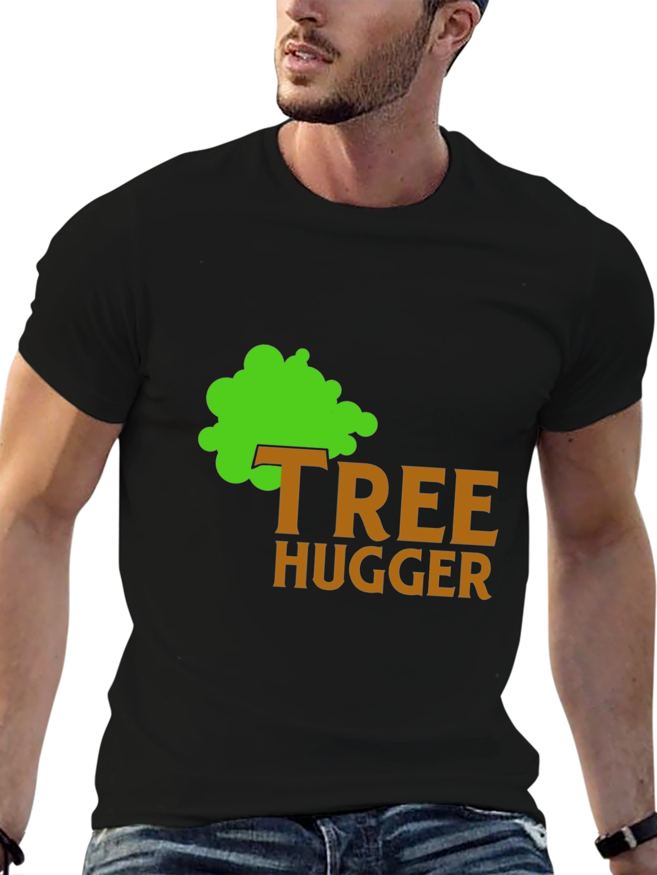 Tree Hugger Graphic Tee - Eco-Friendly Shirt