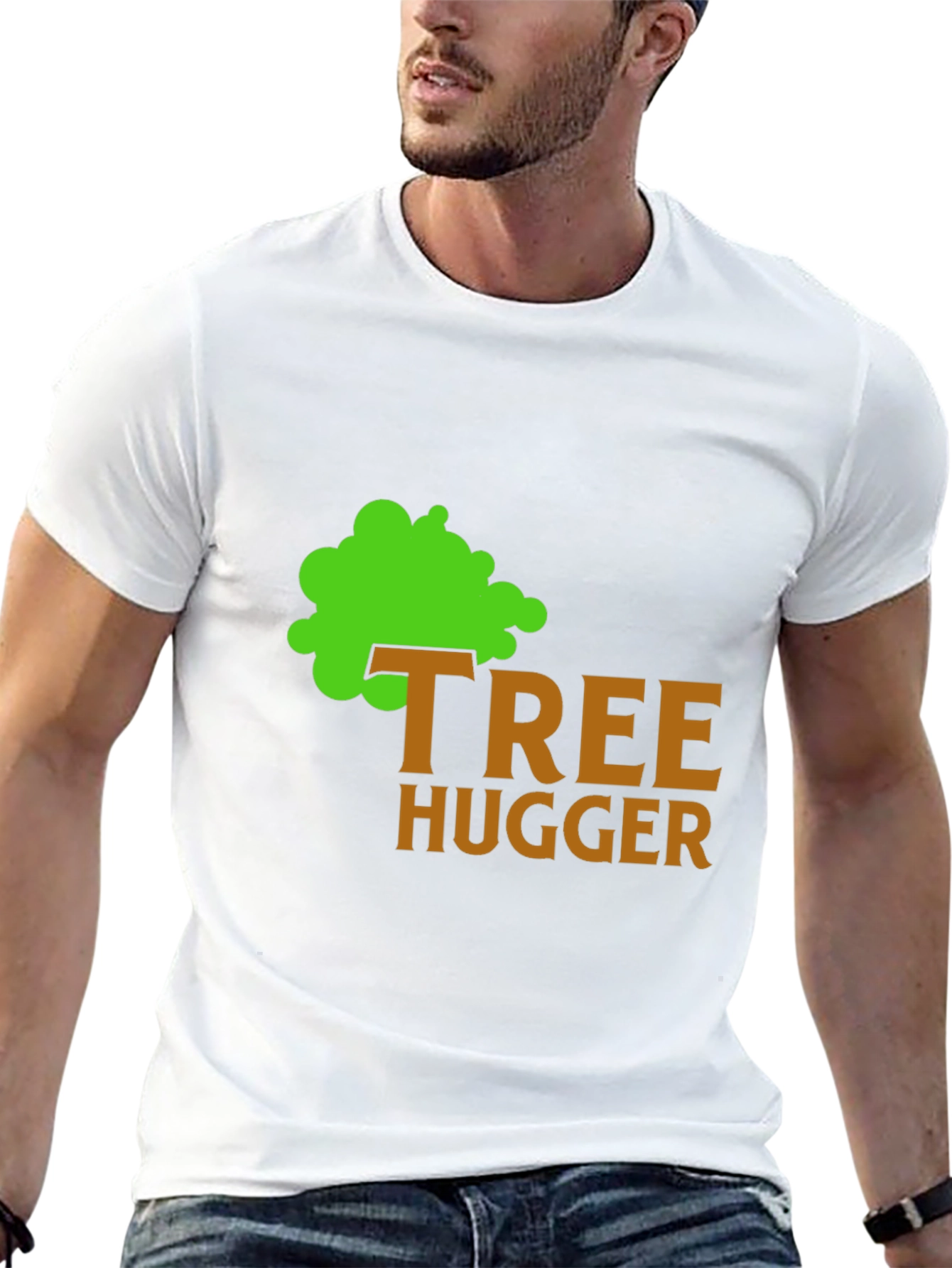 Tree Hugger Graphic Tee - Eco-Friendly Shirt