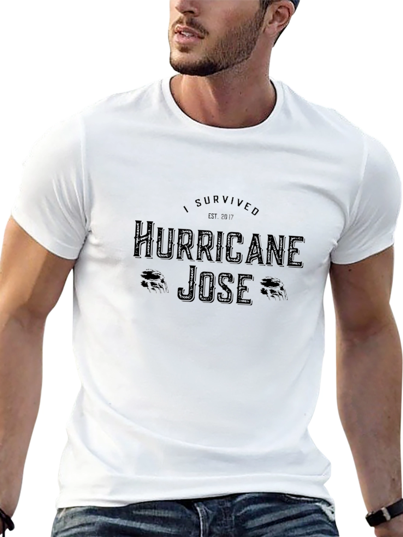 I Survived Hurricane Jose Black T-Shirt