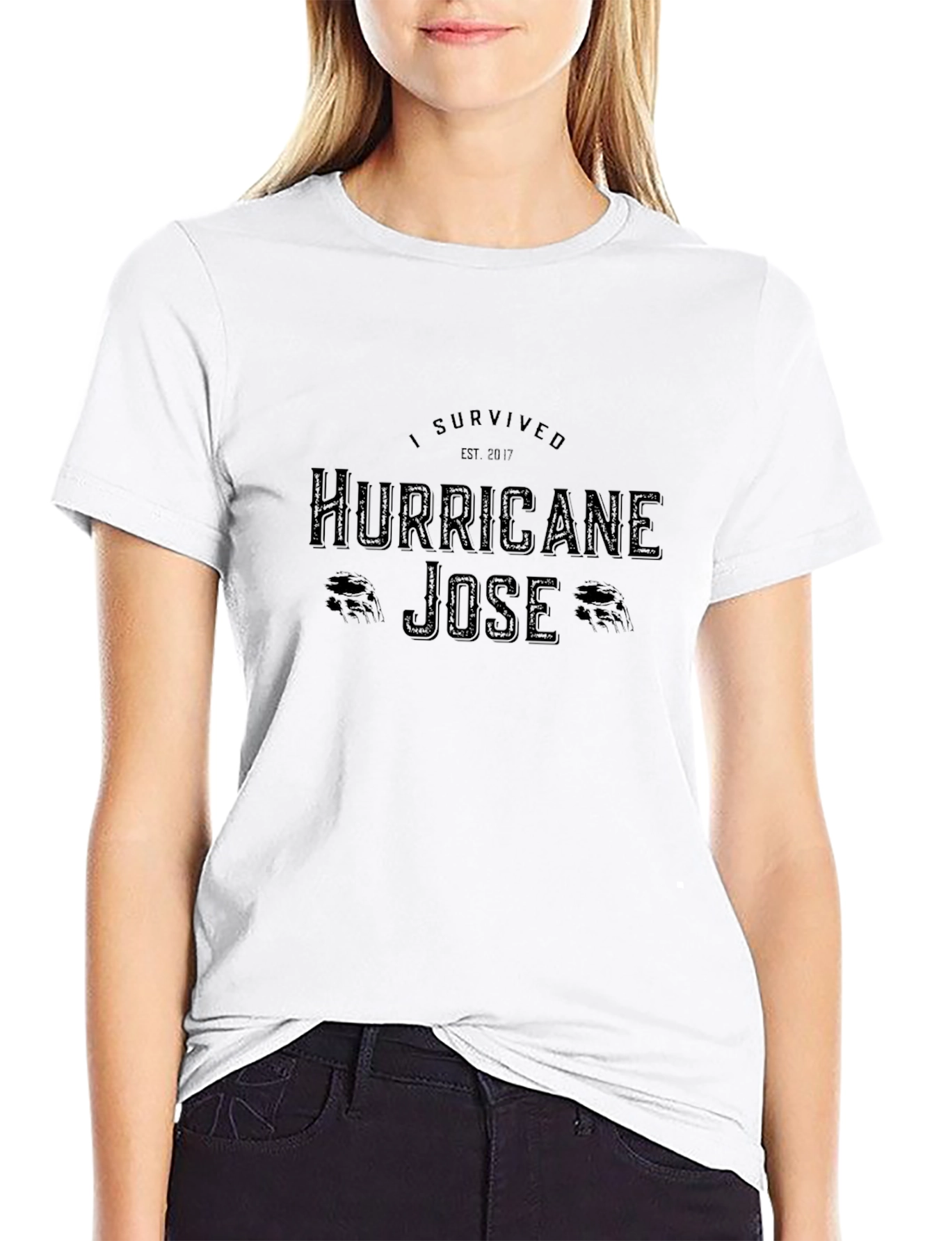 I Survived Hurricane Jose Black T-Shirt