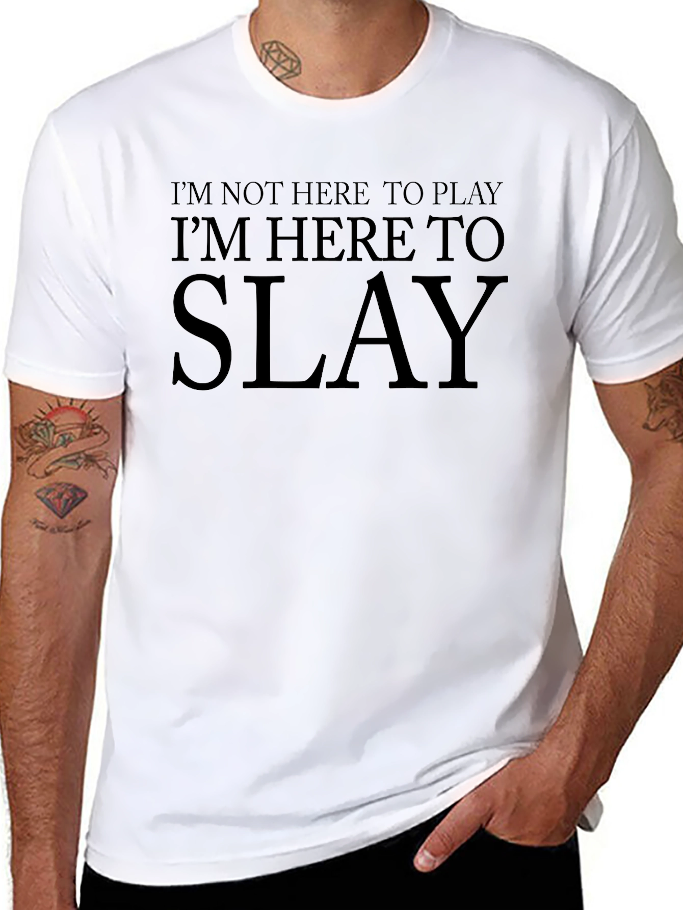 Slay Graphic Tee - Mens Black T-Shirt