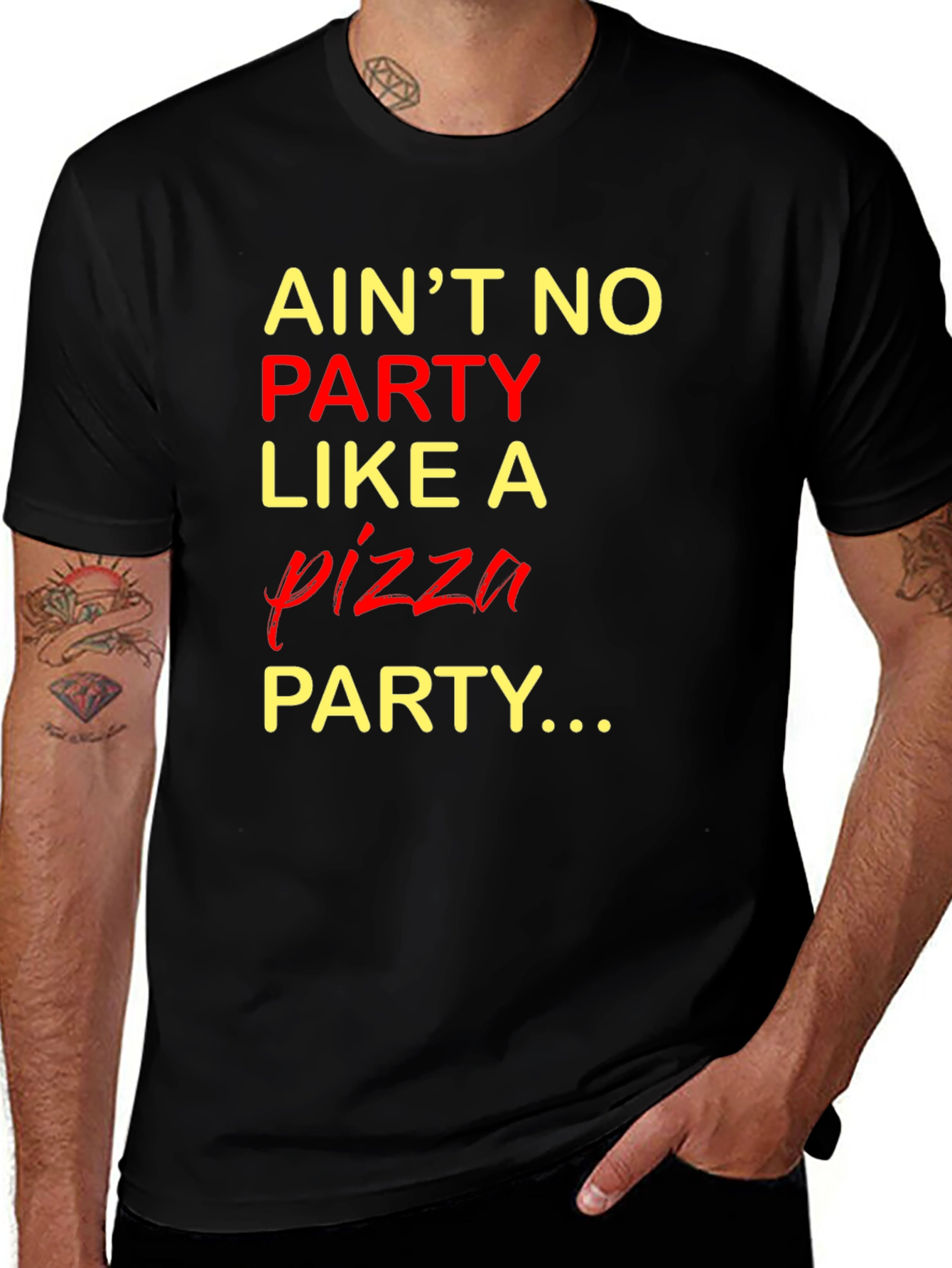 Pizza Party T-Shirt - Funny Graphic Tee