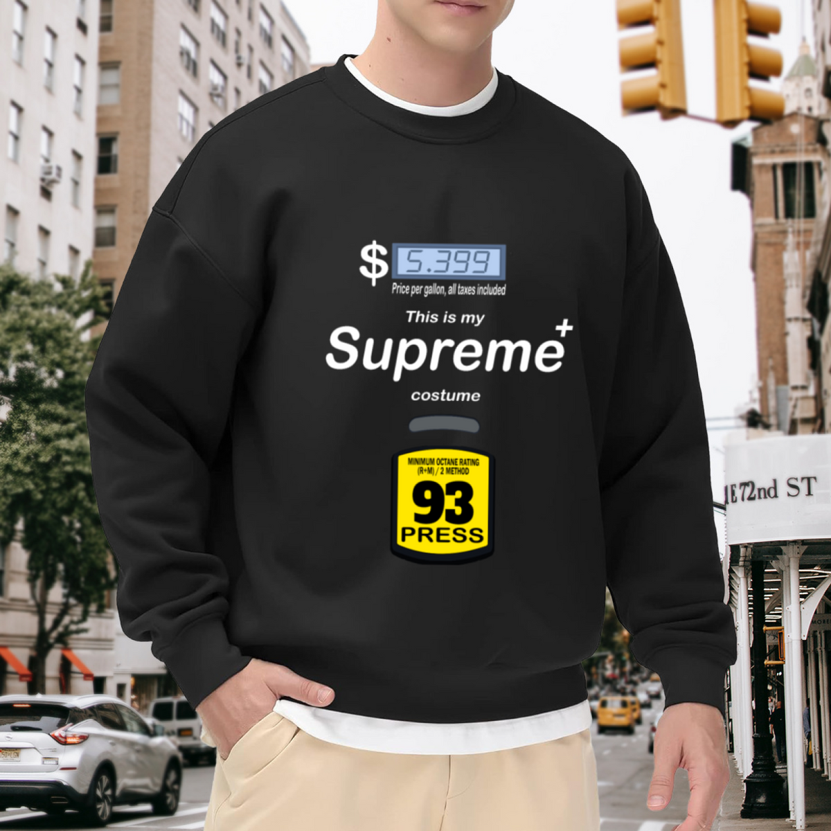 Gas Pump Price Display - Funny Political Graphic ԲÁìÎÀÒÂ | Unisex Pullover Sweatshirt