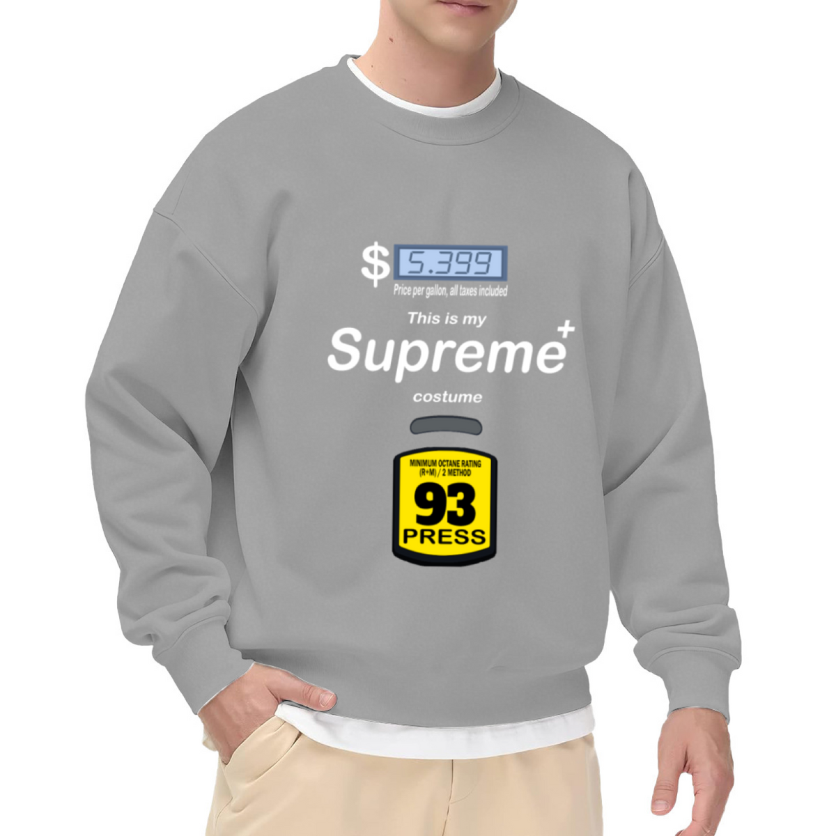 Gas Pump Price Display - Funny Political Graphic ԲÁìÎÀÒÂ | Unisex Pullover Sweatshirt
