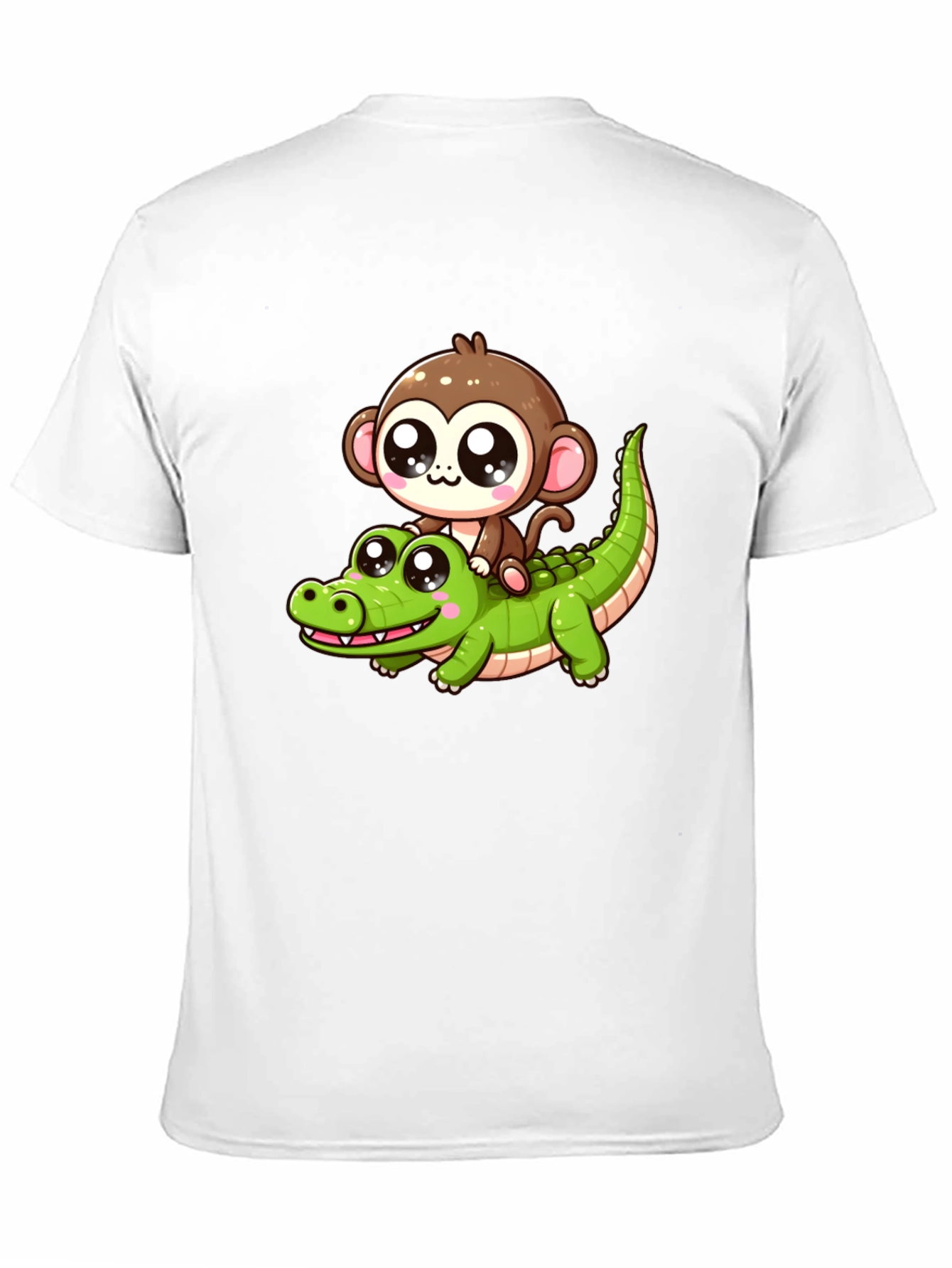 Monkey Riding Alligator Graphic Tee