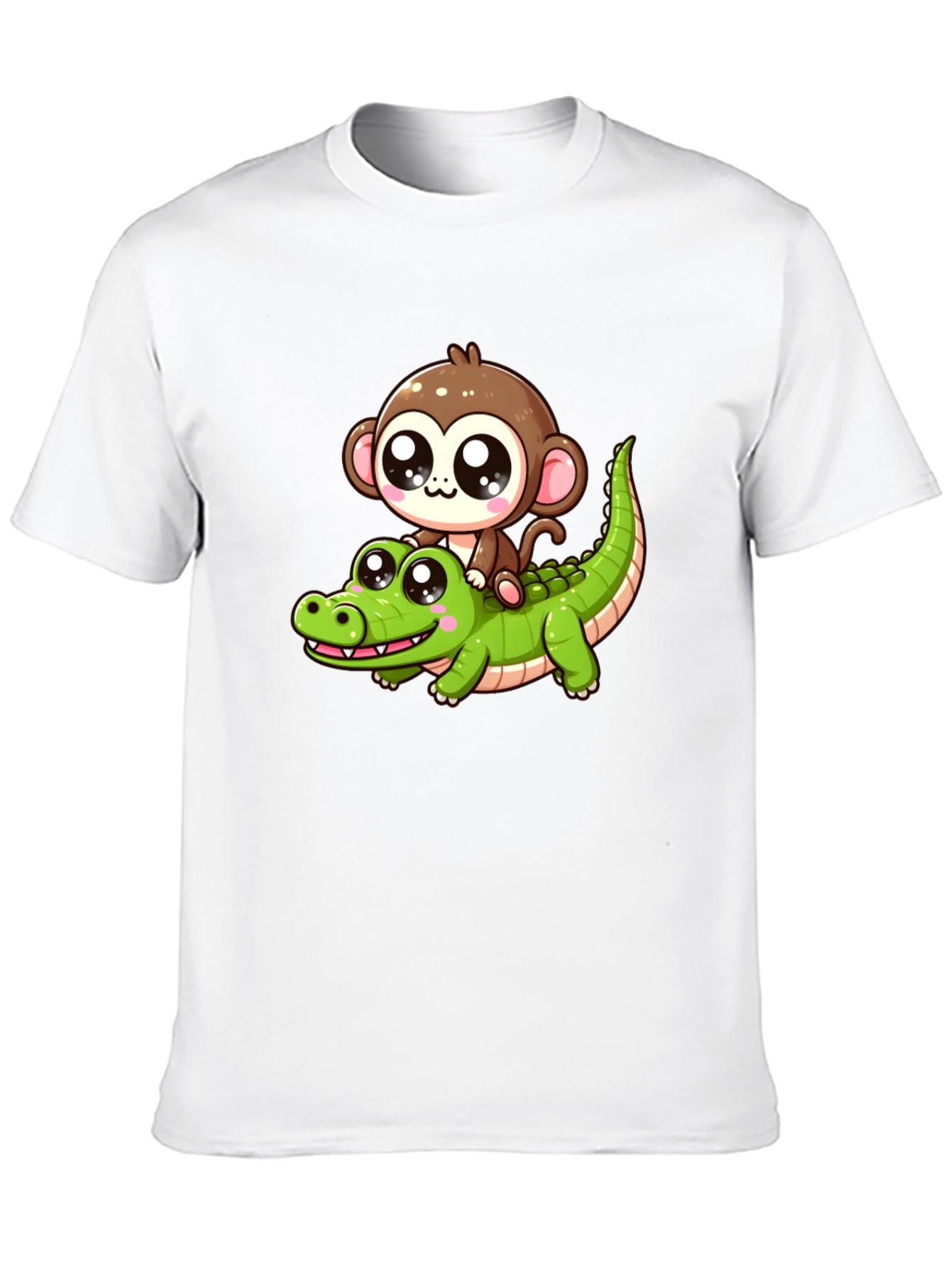 Monkey Riding Alligator Graphic Tee