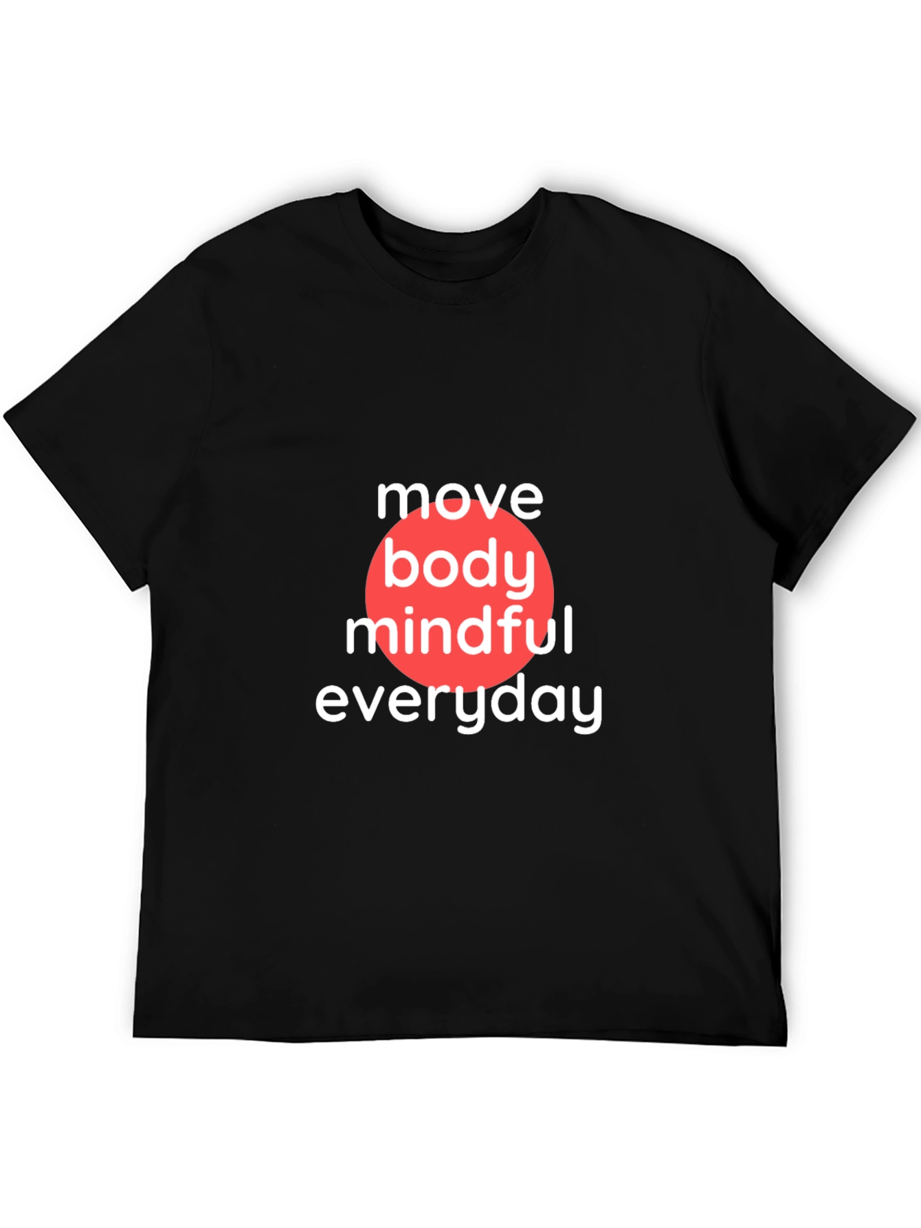 Move Body Mindful Everyday Black T-Shirt