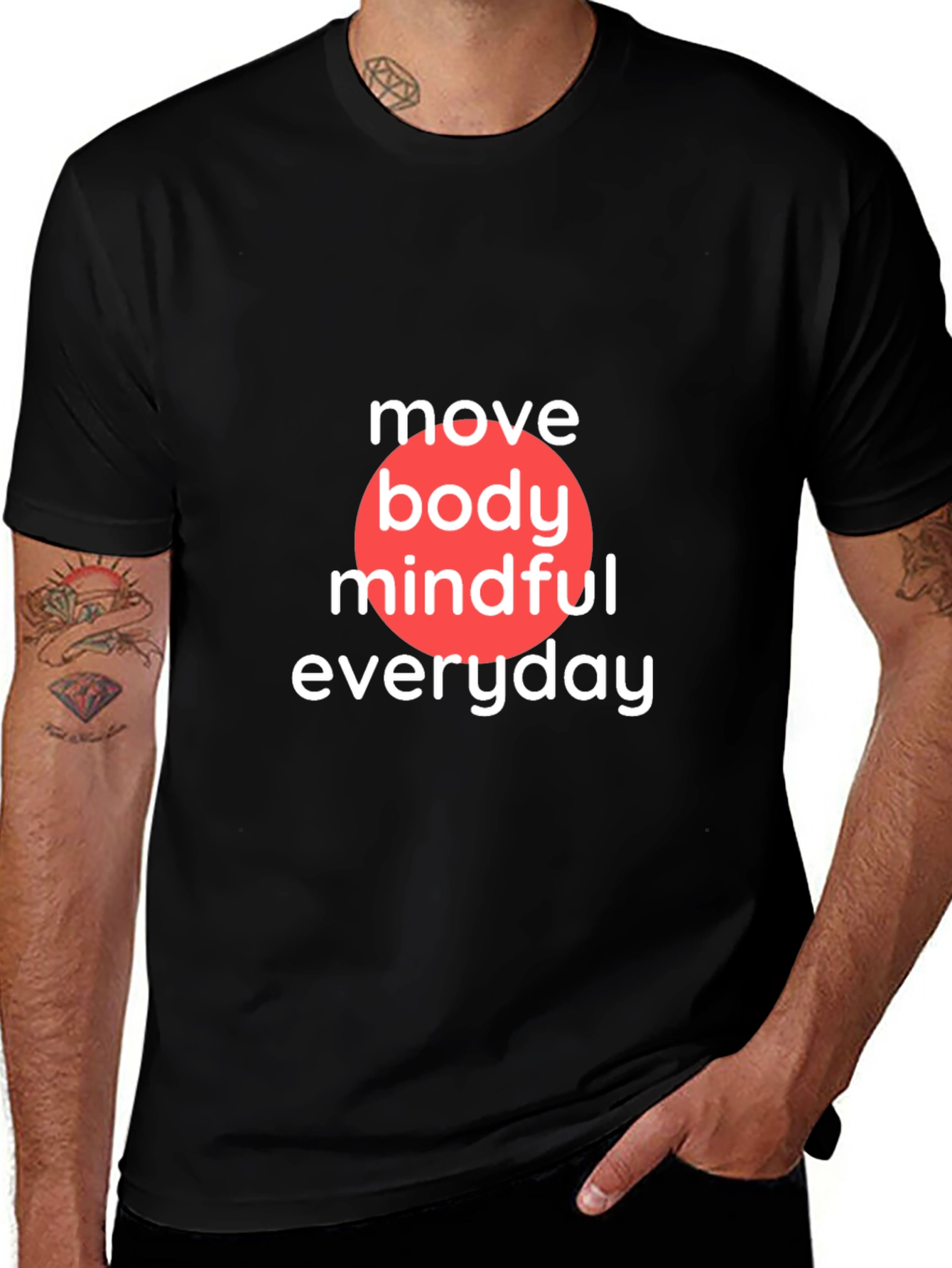 Move Body Mindful Everyday Black T-Shirt