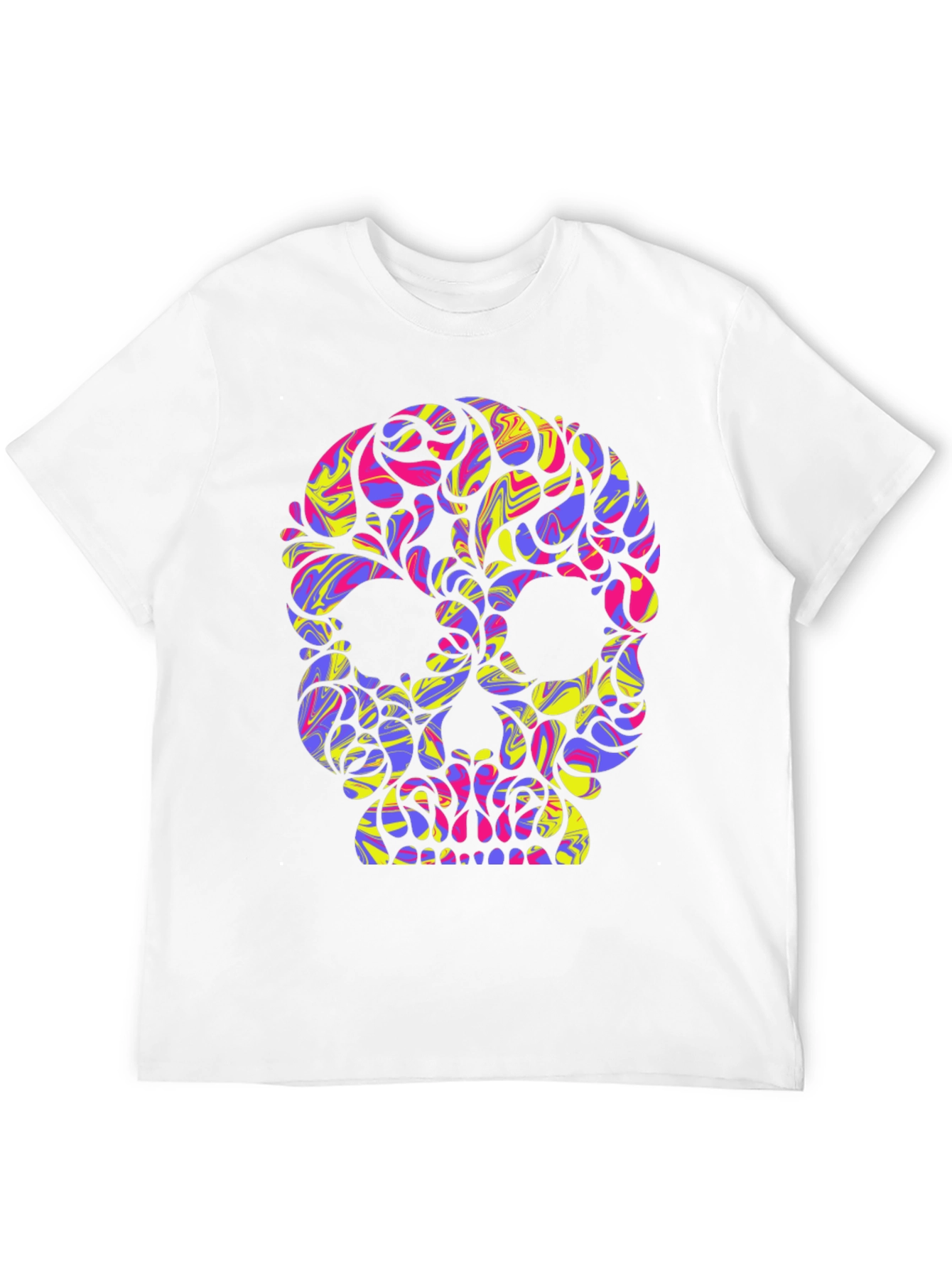 Vibrant Skull Graphic T-Shirt
