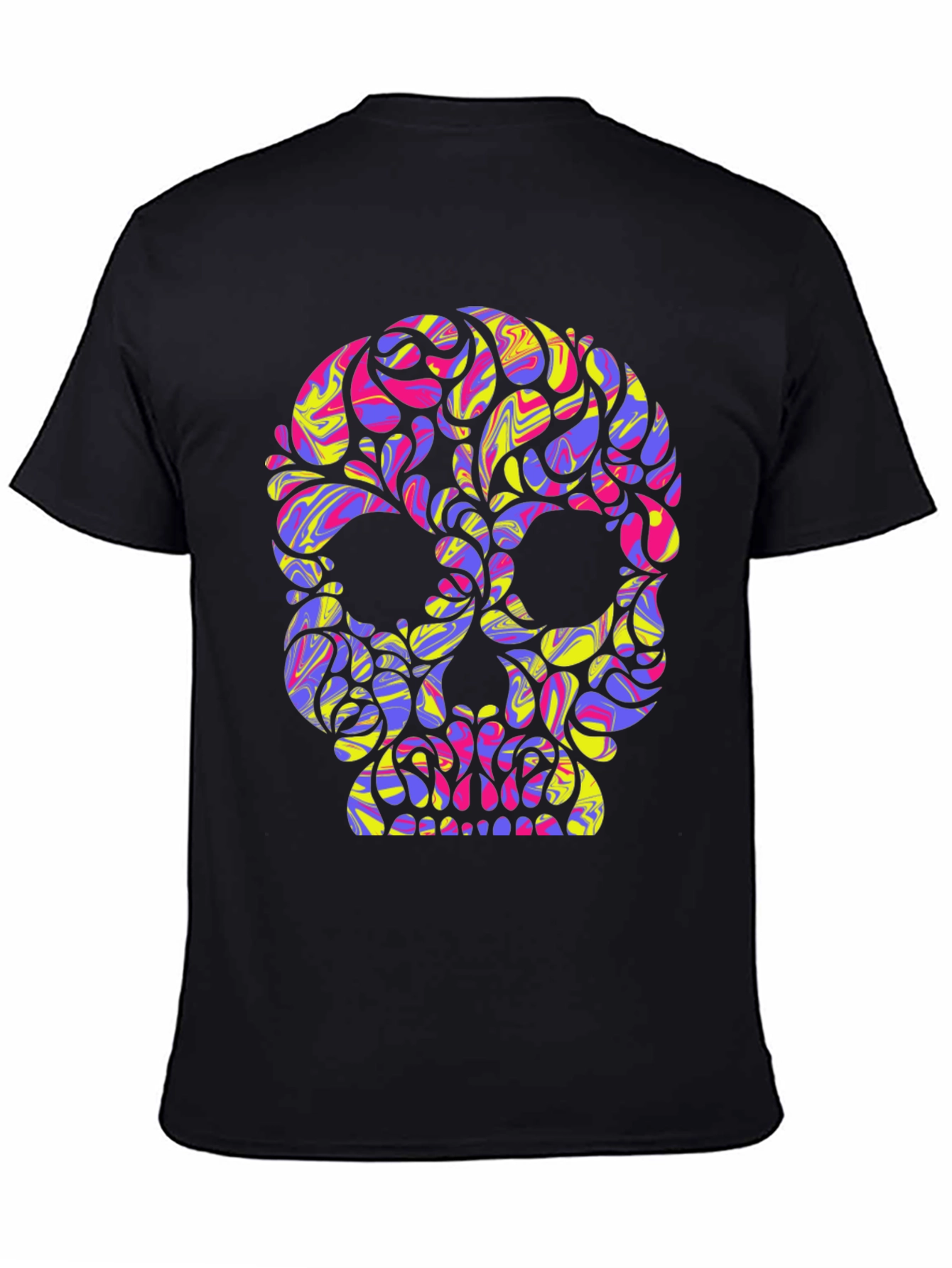 Vibrant Skull Graphic T-Shirt