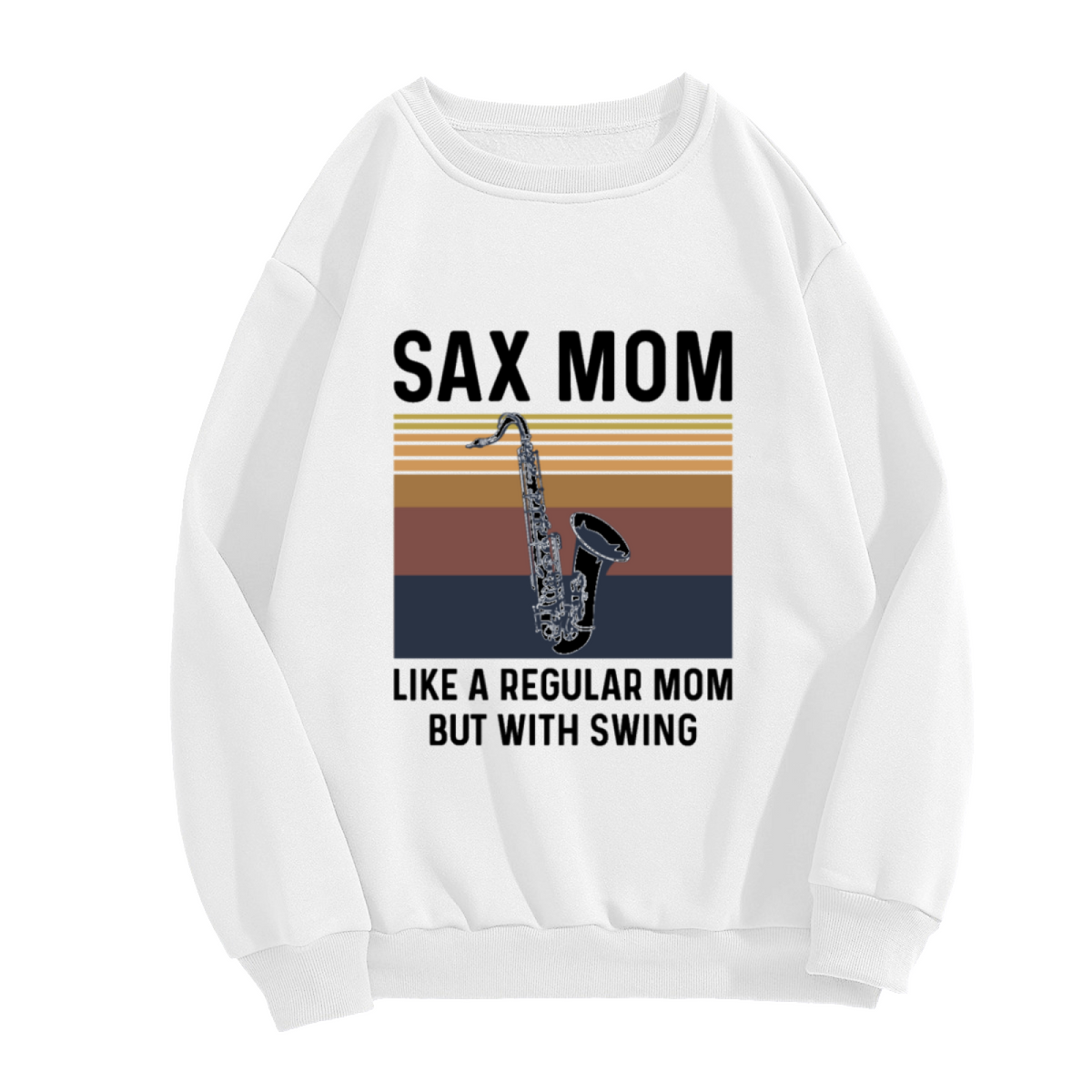 SAX MOM - Saxophone Music Lover Graphic ԲÁìÎÀÒÂ | Unisex Pullover Sweatshirt