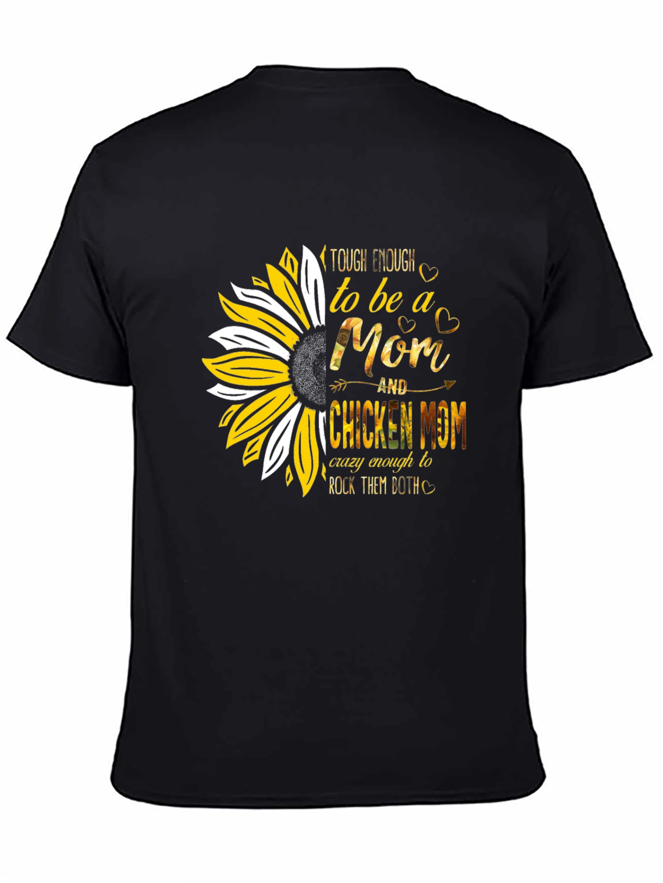 Tough Enough Mom & Chicken Mom Graphic T-Shirt