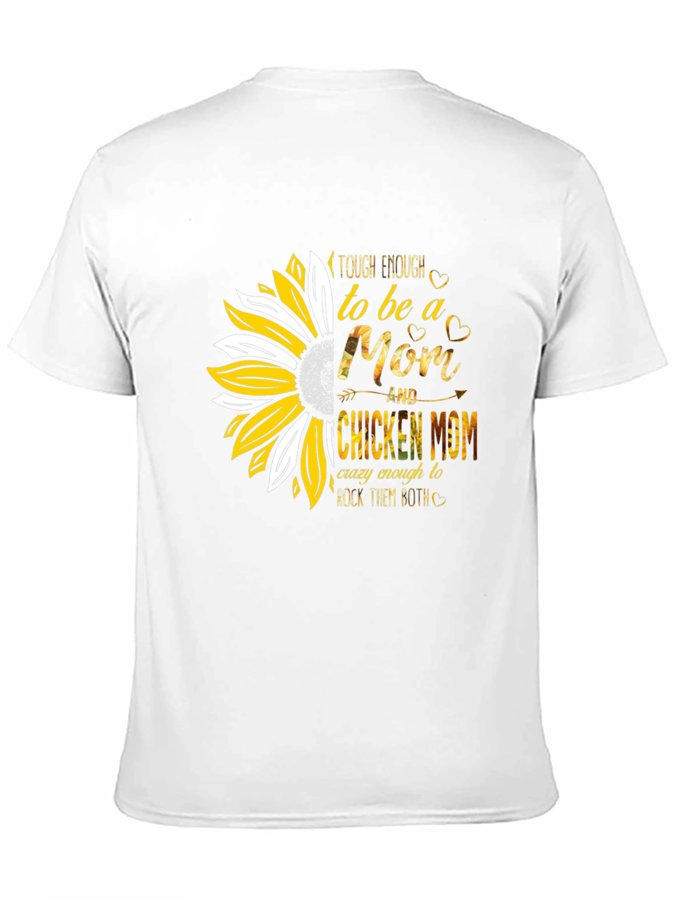 Tough Enough Mom & Chicken Mom Graphic T-Shirt